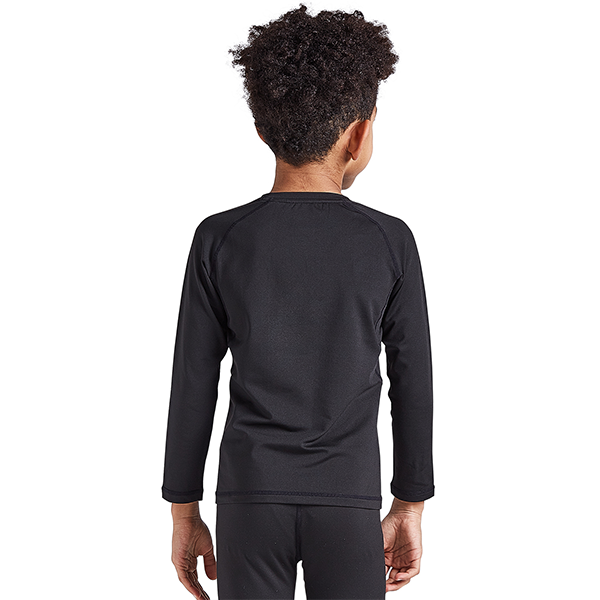 Boys & Girls Black Thermal Compression Shirt - Long Sleeve Base Layer for Cold Weather - CH001 - Perfect for Winter Sports, Running, and Outdoor Activities