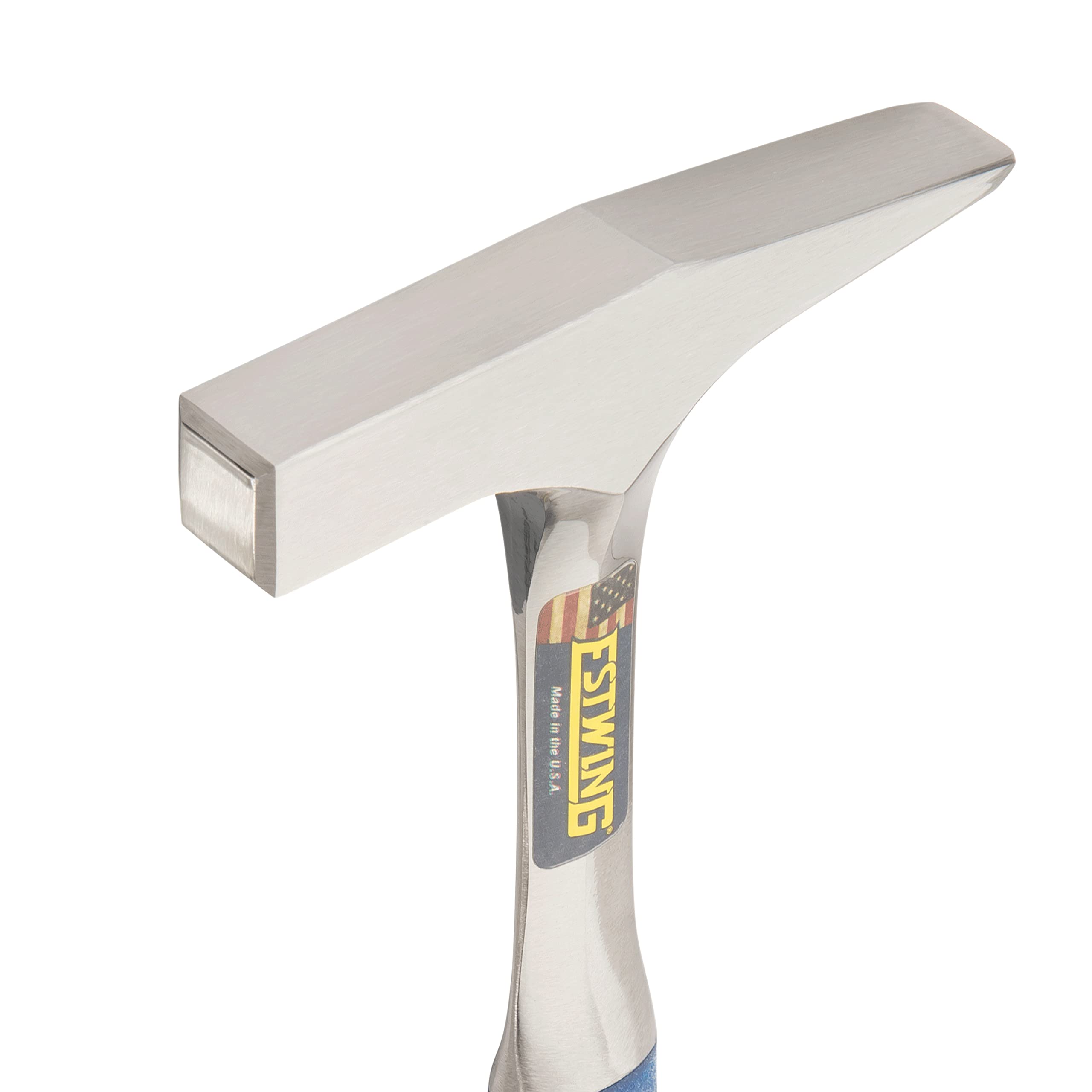 ESTWING Tinner's Hammer - 12 oz Forged Steel Sheet Metal Hammer with Shock Reduction Grip - T3-12 - Perfect for Roofing, HVAC, and Metal Fabrication Projects