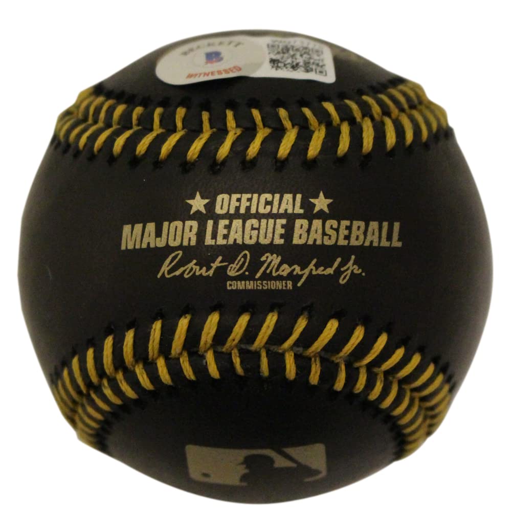 Robin Yount Autographed Milwaukee Brewers Black OML Baseball - HOF Beckett Certified - Perfect for Collectors, Fans & Sports Memorabilia Displays