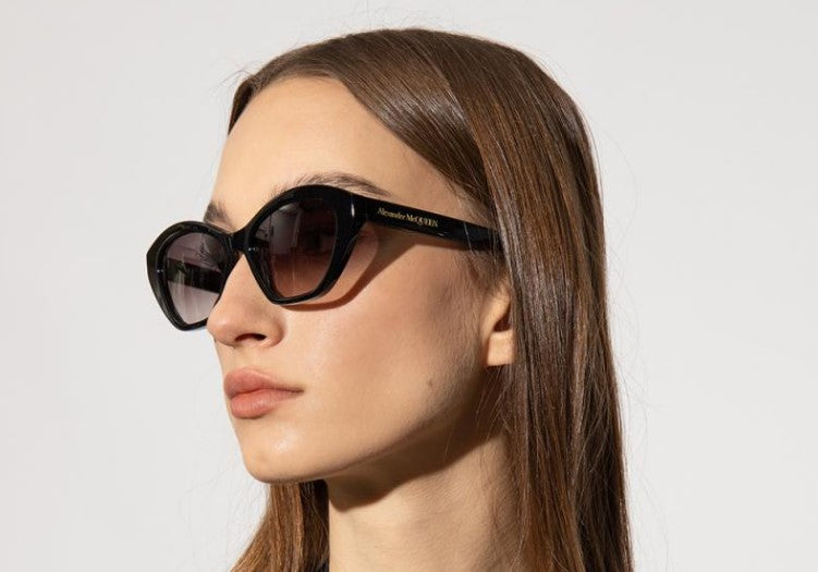 Alexander McQueen AM0355S Sunglasses - Luxury Designer Shades for Men & Women - UV Protection & Fashion Statement - Perfect for Travel, Beach & Everyday Wear