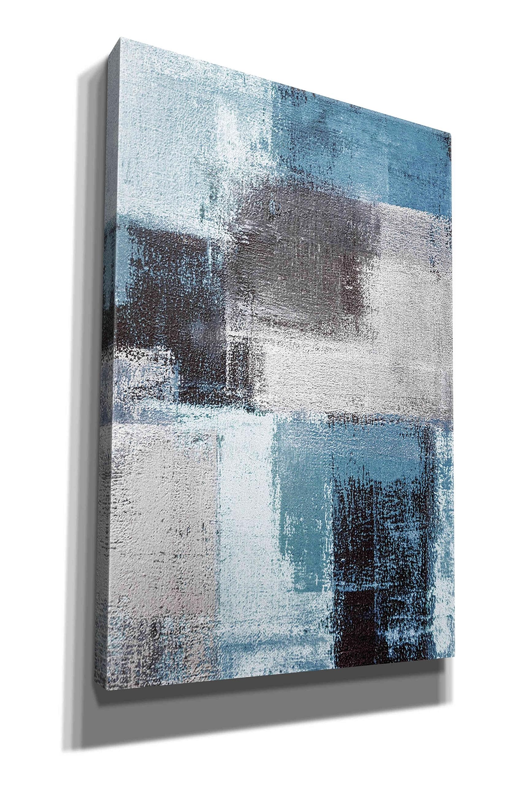 Abstract Blue III Graffiti Art Print by Incado - 40x60 Inch Giclee Canvas Wall Decor for Living Room, Bedroom & Office - Modern Urban Home & Office Artwork