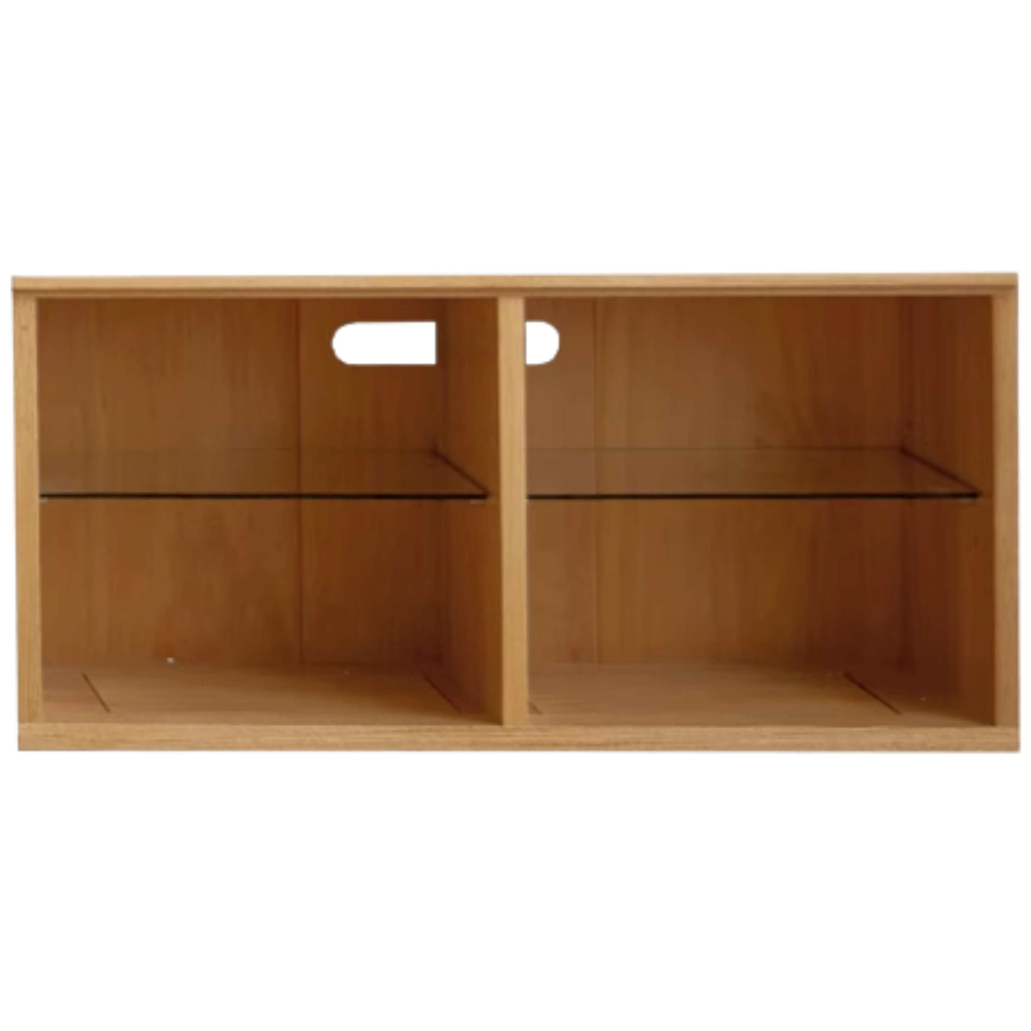 Oak Solid Wood Modern TV Stand - Stylish Entertainment Center for Living Room & Home Theater Setup