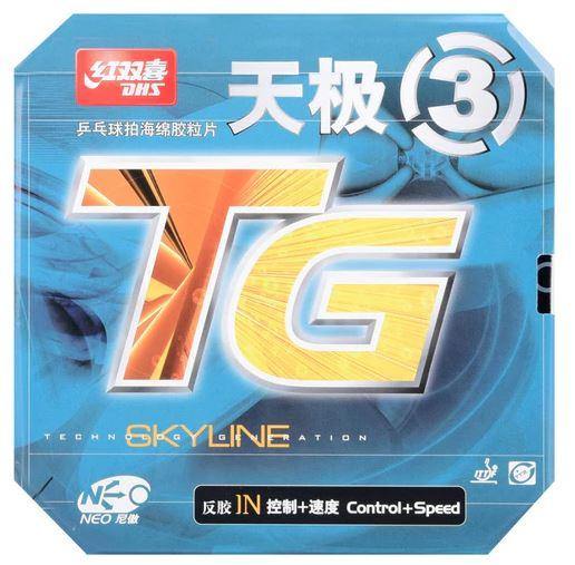 DHS Neo Skyline 3 Table Tennis Rubber - High Performance Ping Pong Paddle Covering for Spin and Speed | Perfect for Tournament Play and Professional Training