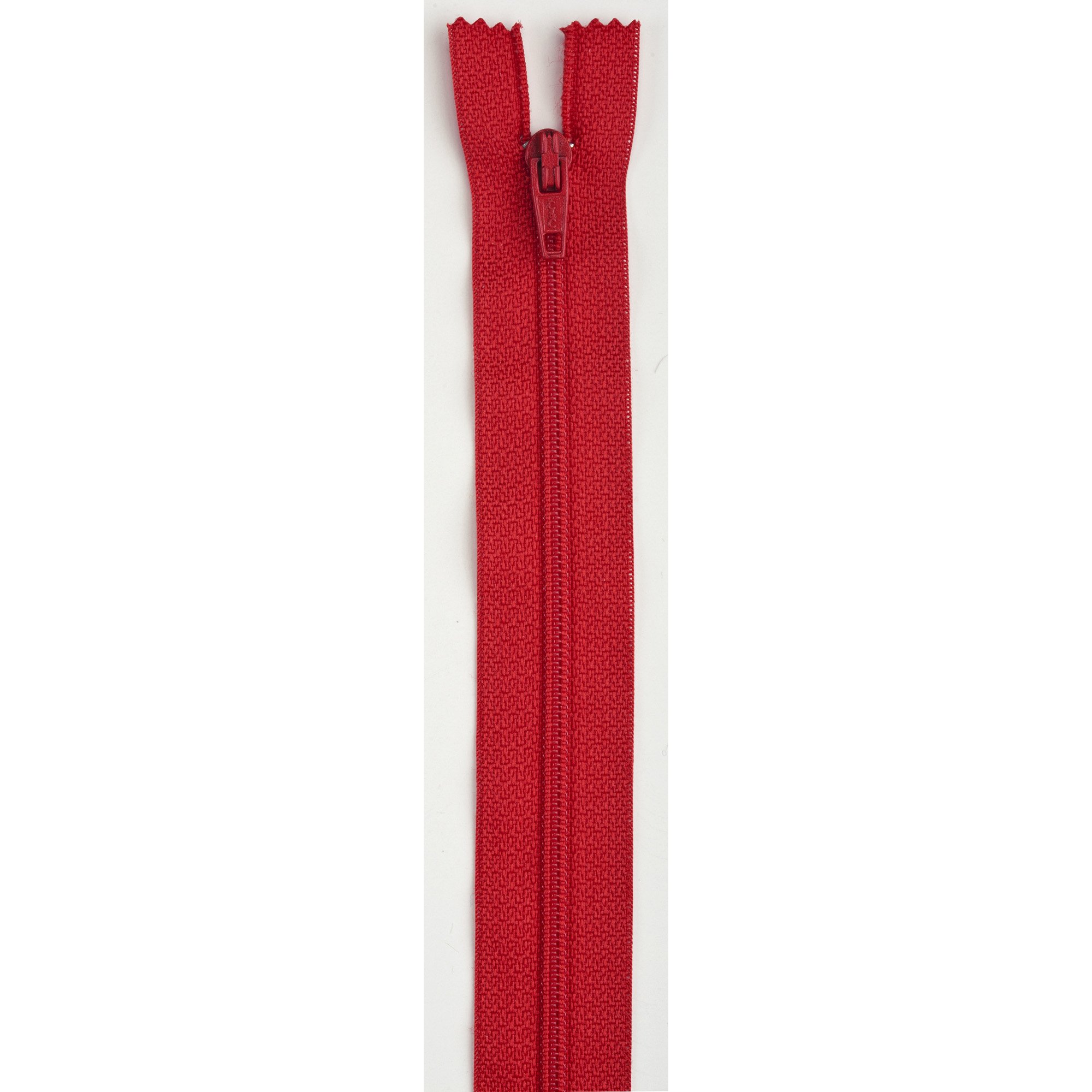 High-Quality Polyester All-Purpose Zipper in Atom Red - Durable & Smooth for DIY Projects, Clothing Repairs, Bags & Crafts