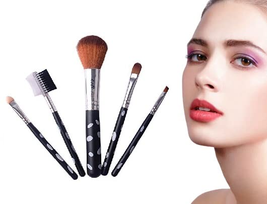 PELO 2-Piece Makeup Brush Set - Foundation, Blush & Eyeshadow Brushes for Women & Girls | Soft Bristle Cosmetic Brush Kit | Perfect for Daily Makeup & Professional Use