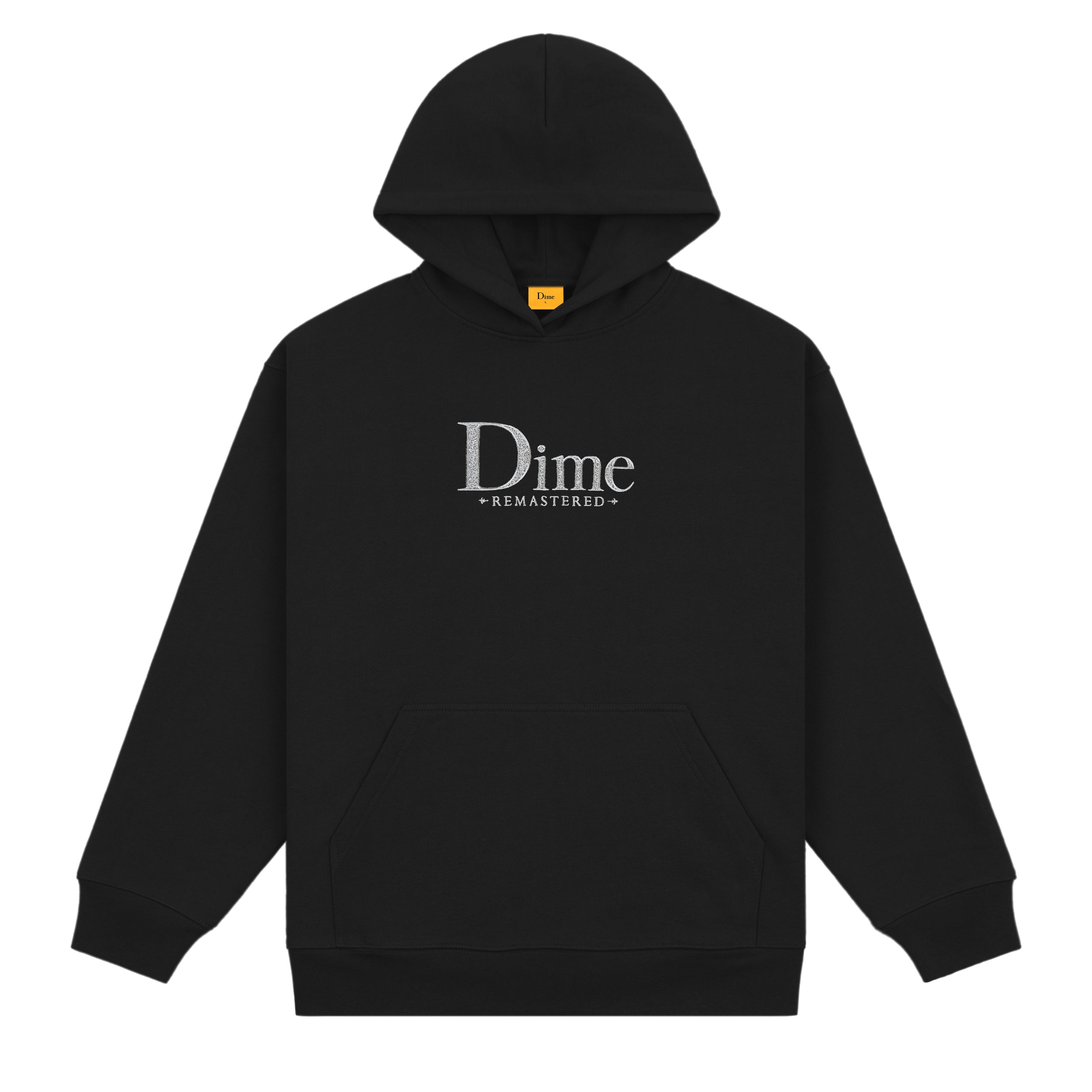 Dime Classic Remastered Hoodie for Men & Women - Premium Black Pullover Sweatshirt | Streetwear Fashion, Casual Wear & Loungewear
