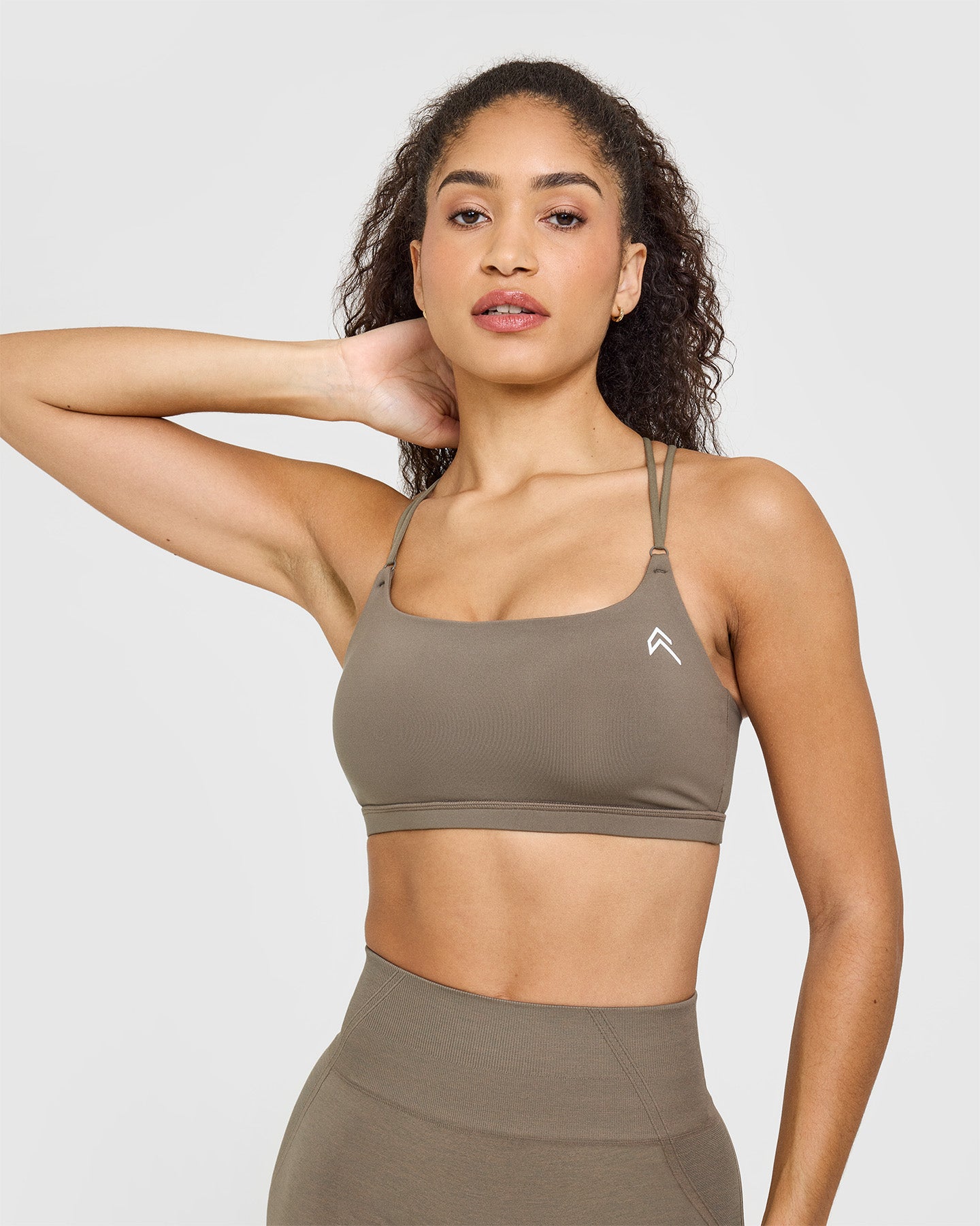 Everyday Comfort Cross Over Bralette - Soft Wireless Bra for Women in Moss Brown | Perfect for Yoga, Lounge & Casual Wear