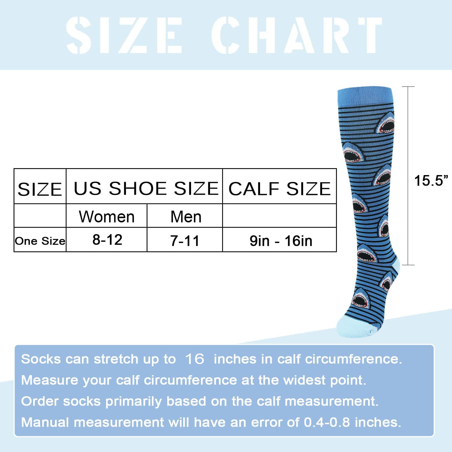 Junely 20-30 mmHg Compression Socks for Women - Knee High Support Socks for Circulation, Nurses, Pregnancy, Running & Travel - Ideal for Sports, Work & Long Flights
