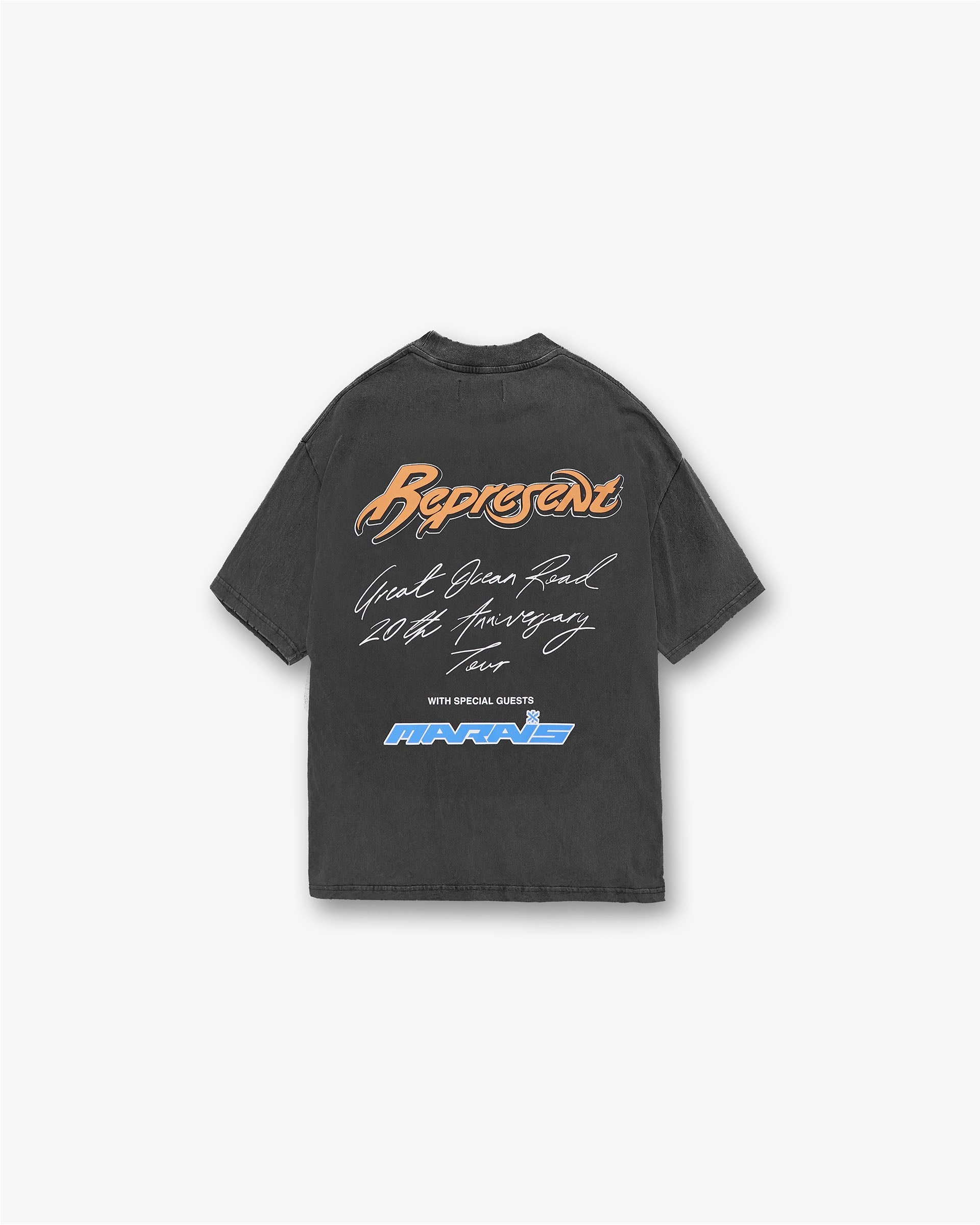 Represent X Marais Great Ocean Vintage Grey T-Shirt | Men's Casual Graphic Tee for Streetwear & Everyday Outfits