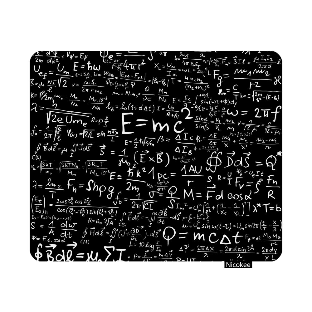 Physics Formulas Gaming Mouse Pad - Non-Slip Rubber Desk Mat with Blackboard Equations for PC, Laptop & Office (9.5x7.9 Inch) | Perfect for STEM Students, Engineers & Science Enthusiasts