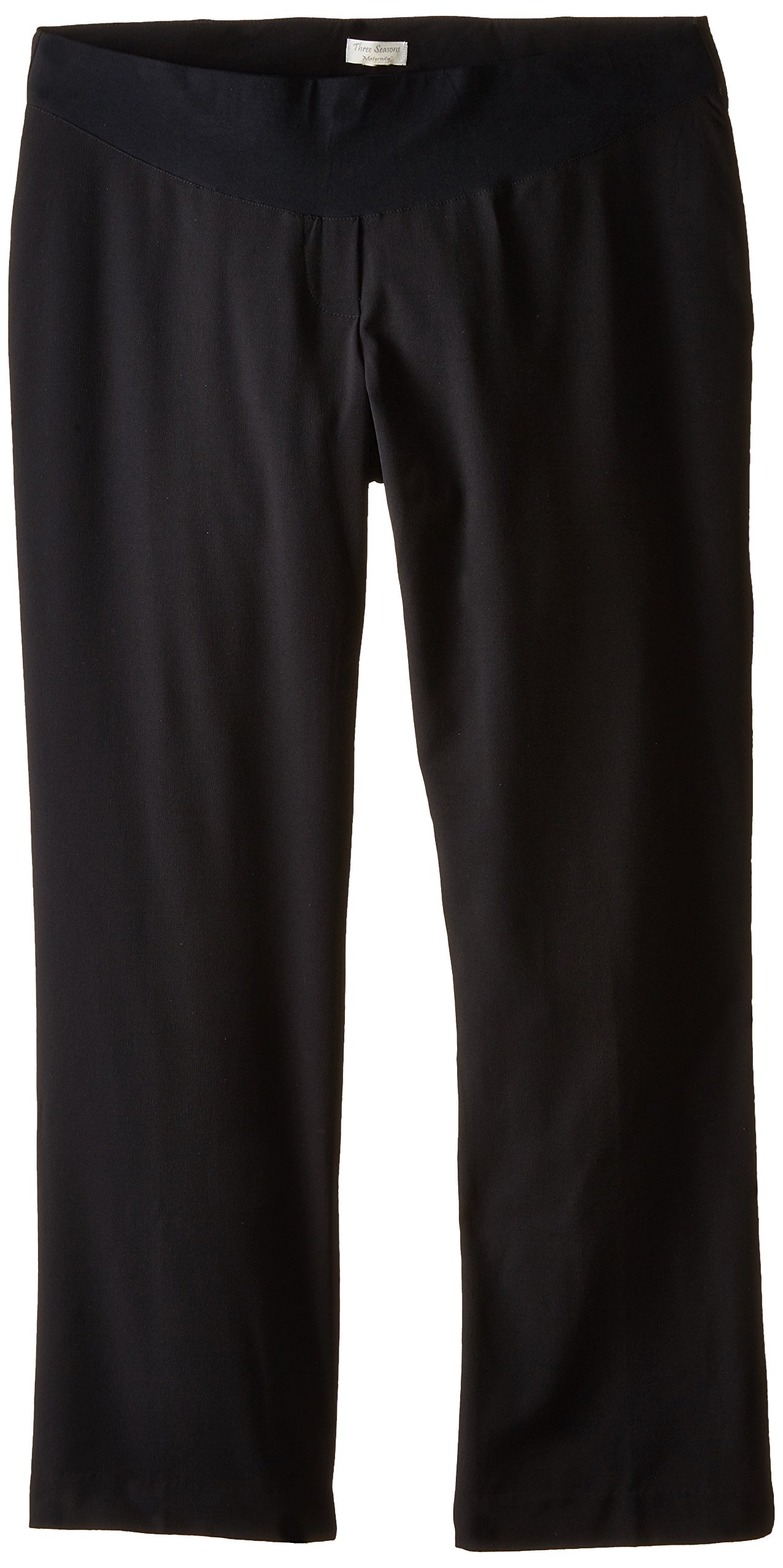 Three Seasons Maternity Women's Dress Pants Plus Size 3X Black - Comfortable Office & Pregnancy Work Attire for Professional Moms