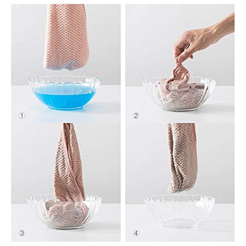 Zilizo Microfiber Hair Turban for Curly & Thick Hair - Quick Dry Hair Wrap for Women, Perfect for Shower, Salon & Home Hair Care