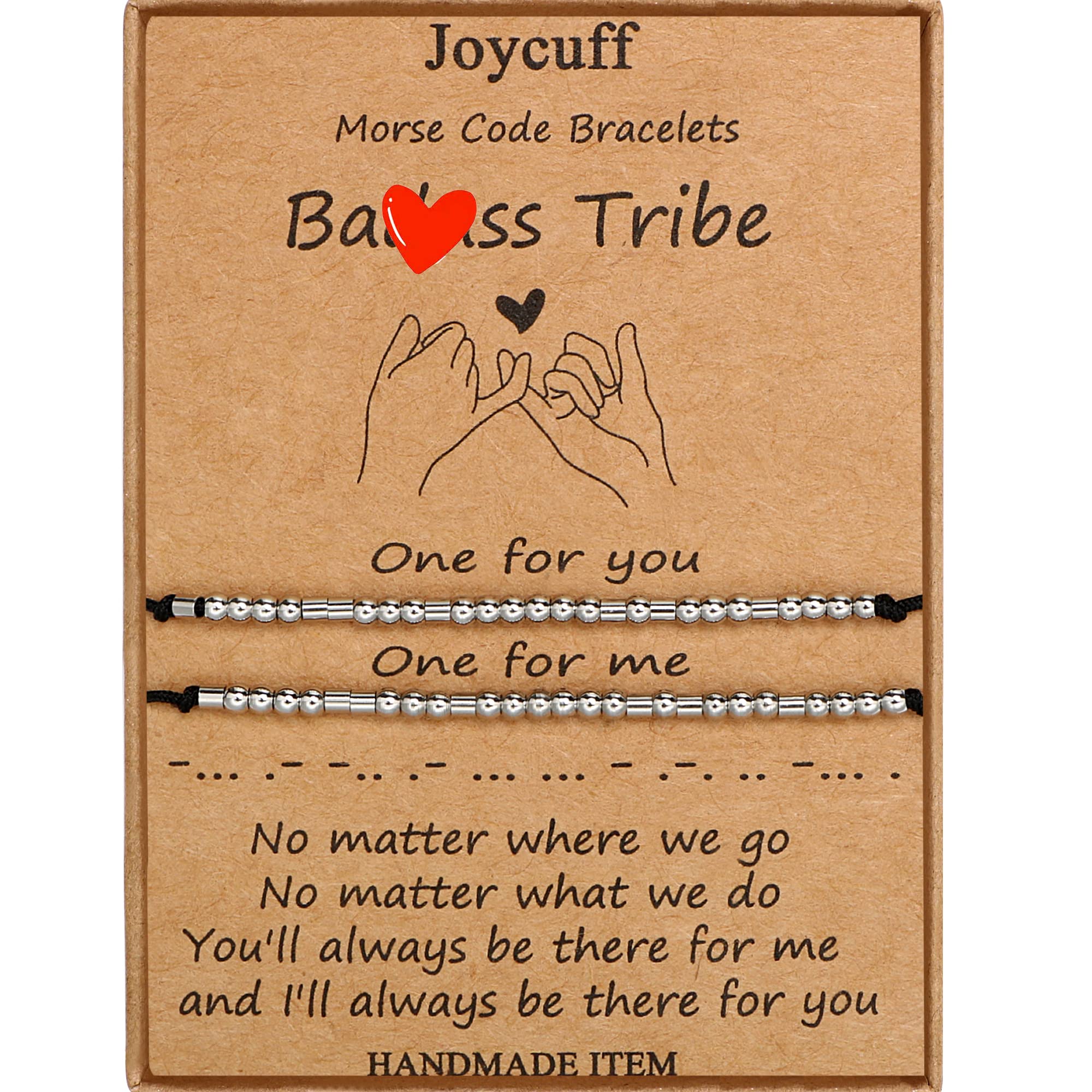 Inspirational Morse Code Bracelet for Women & Men - Adjustable Beaded Wrap Bracelet Jewelry for Birthday, Christmas Gifts (Daughter, Mom, Dad, Sister, Aunt) - Encouragement & Motivational Gift for Daily Wear, Work, School & Special Occasions