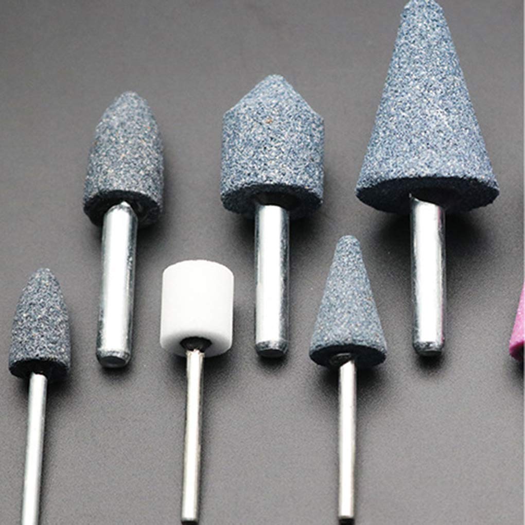Inditrust 10-Piece Mounted Stone Cylinder Head Nail Abrasive Rotary Tool Set for Polishing, Cutting & Grinding (3mm & 6mm) - Perfect for Jewelry Making, Metalworking & DIY Crafts