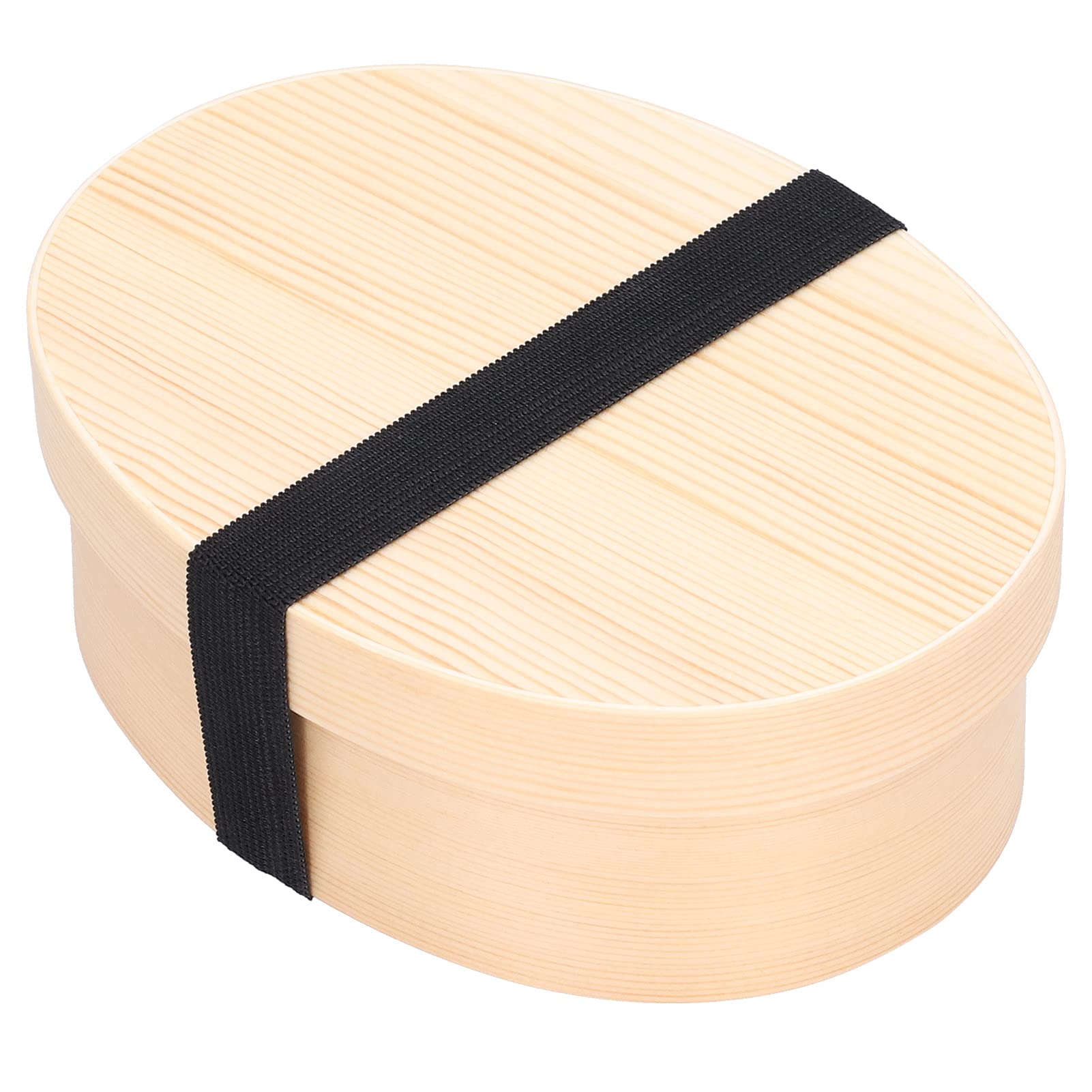 Wooden Oval Bento Box for Sushi & Lunch - Eco-Friendly Food Storage Container for Adults & Students - Perfect for Office, School, Picnics & Meal Prep