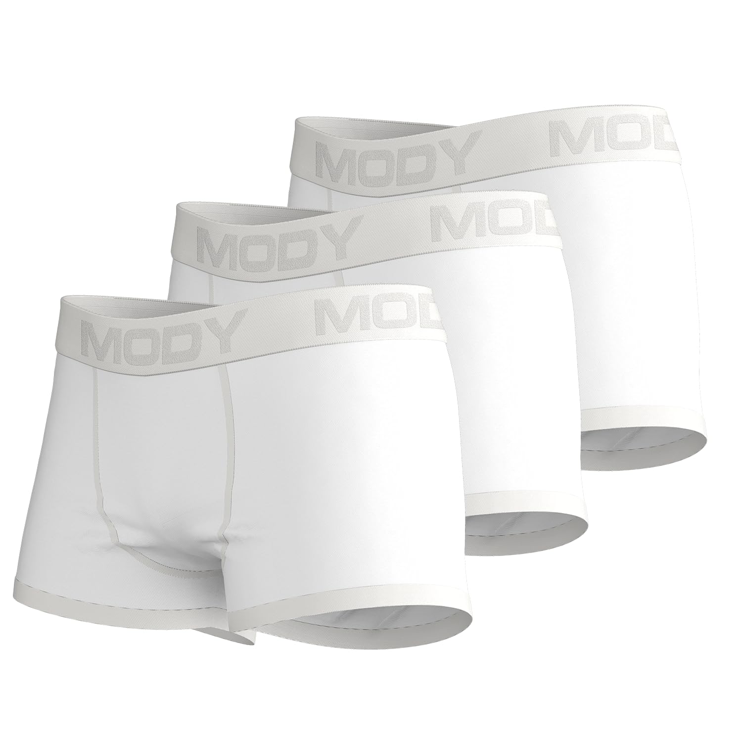**Mody Men's Boxer Briefs 3-Pack - Breathable & Moisture-Wicking Underwear for Men - Comfortable Daily Wear, Workout, and Travel**