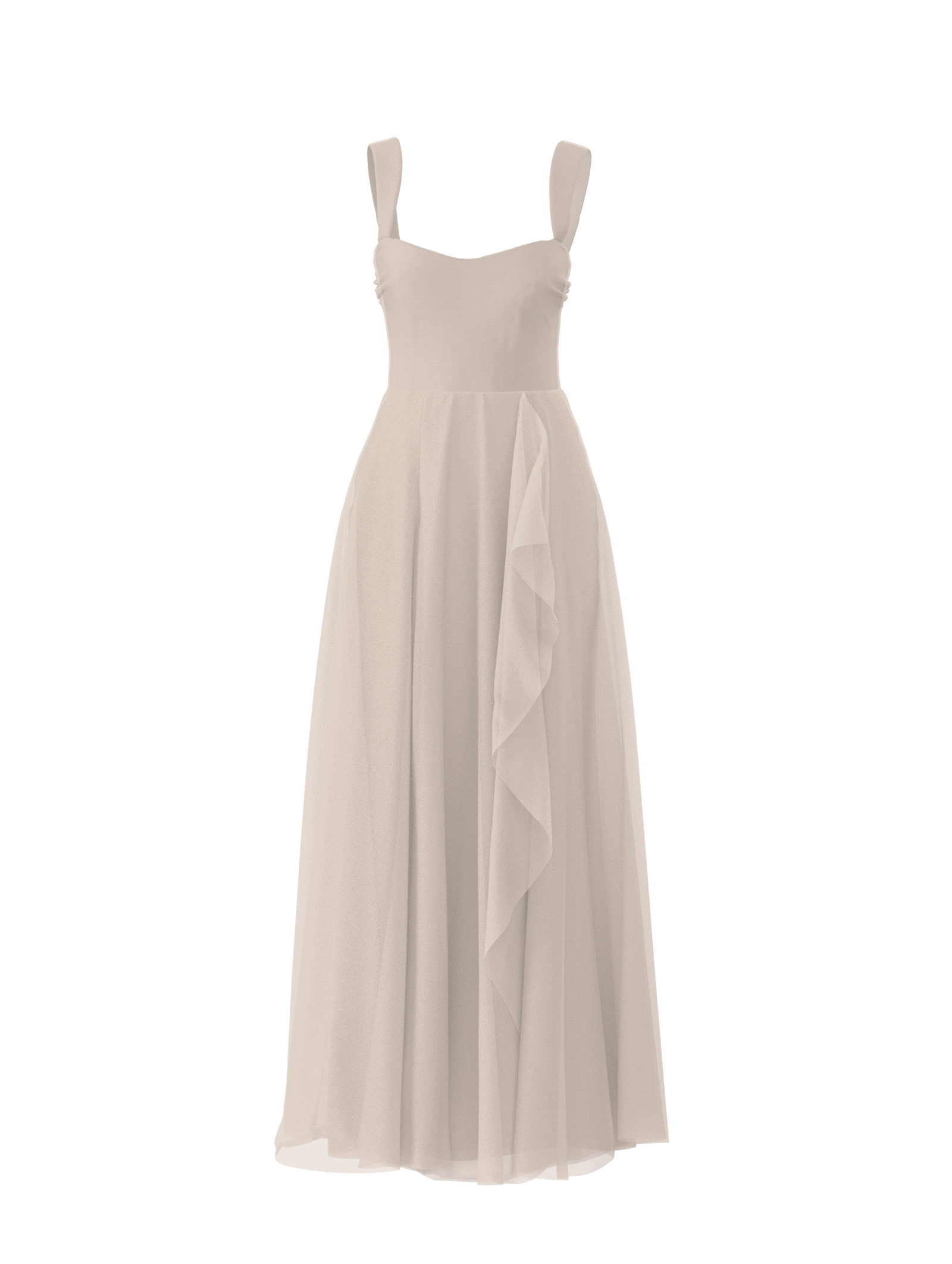 Alexis Bodice & Jaycie Skirt Set - Elegant Fawn Color Outfit for Women | Perfect for Weddings, Parties, and Special Occasions