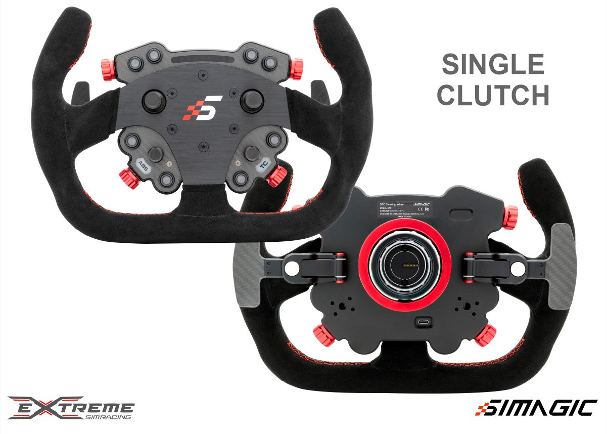 Simagic GTC Racing Steering Wheel - High-Performance Carbon Fiber Wheel Rim for Sim Racing | Perfect for PC, PS5, Xbox & Simulator Cockpits