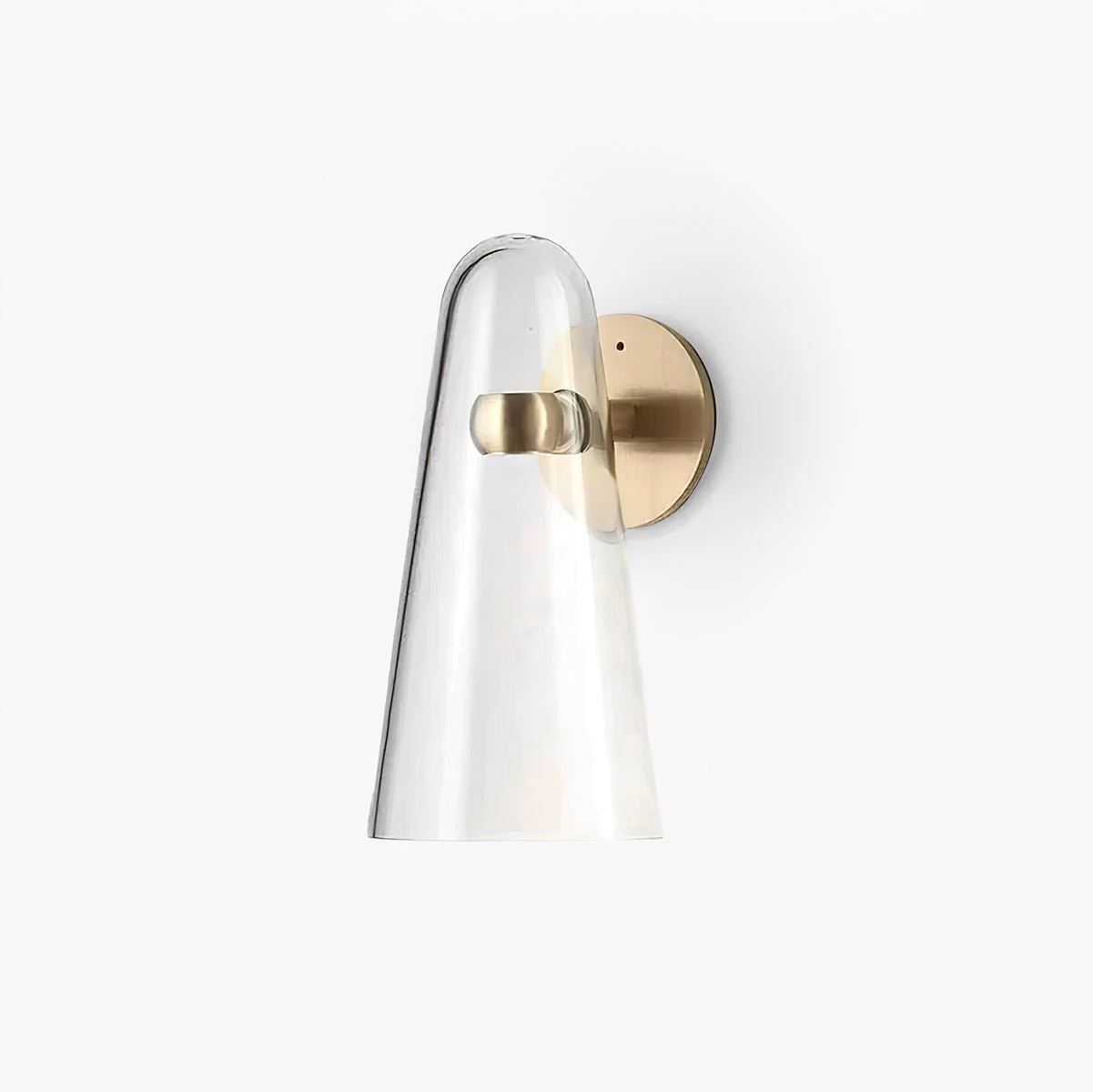 Modern Conical Glass Wall Lamp - Sleek & Stylish LED Sconce for Living Room, Bedroom, or Hallway Lighting