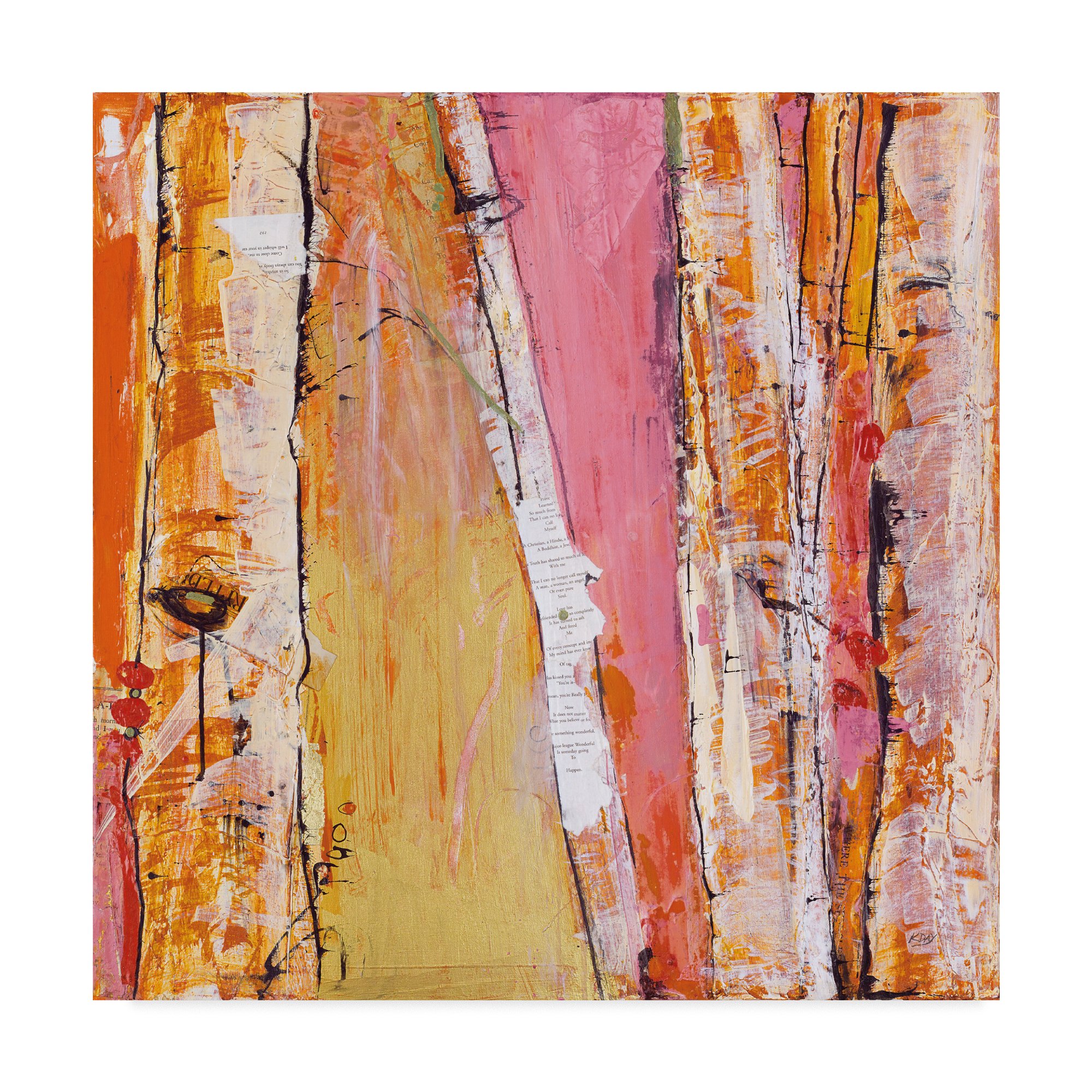 Trademark Fine Art Kellie Day Multicolor Canvas Wall Art - Perfect for Living Room, Bedroom & Office Decor