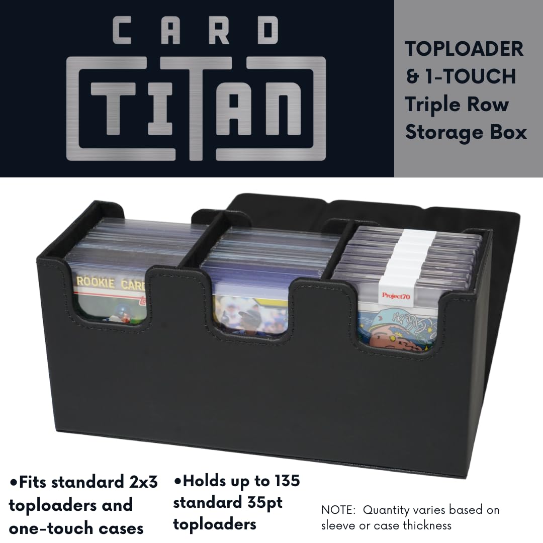 Baseball Card Storage Case - Card Titan Toploader for Collectors