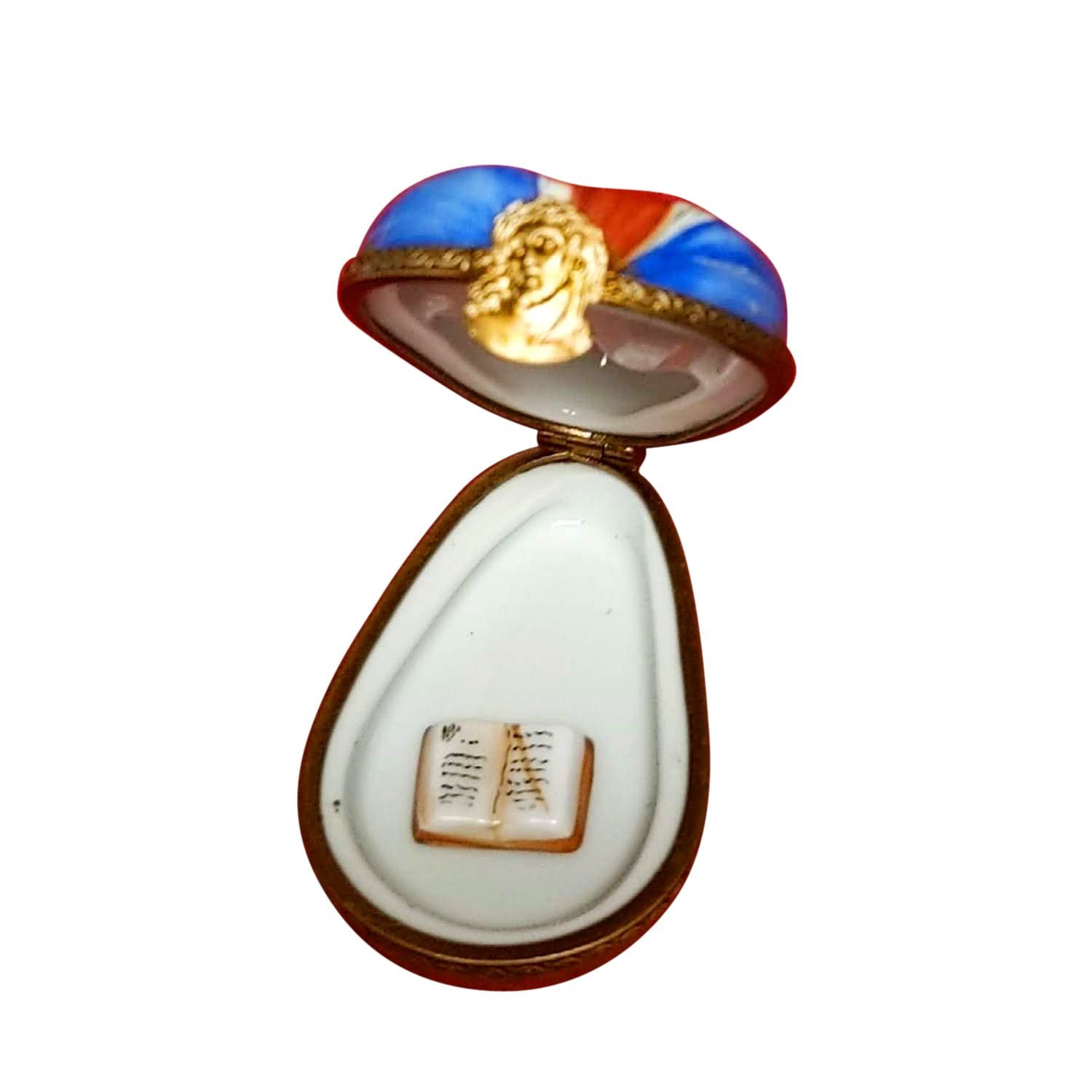 Exquisite Virgin Mary Limoges Porcelain Jewelry Box - Hand-Painted Collectible Trinket Box for Home Decor, Gift & Religious Devotion