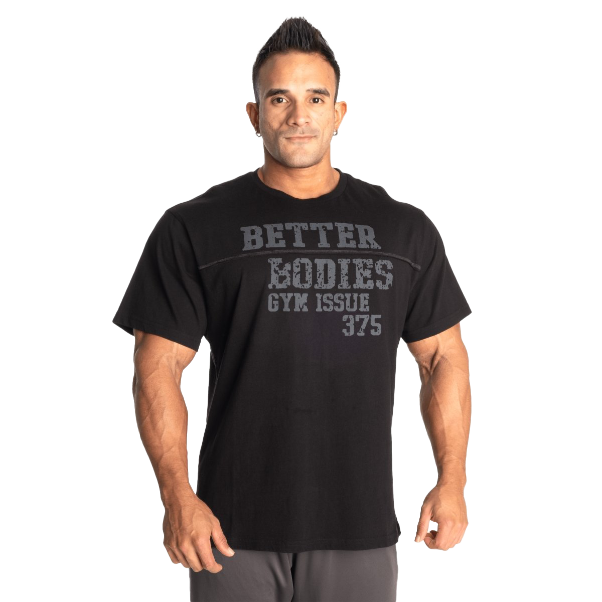 Better Bodies Union Original Tee - Premium Cotton Men's T-Shirt in Black | Casual Wear, Street Style & Everyday Comfort