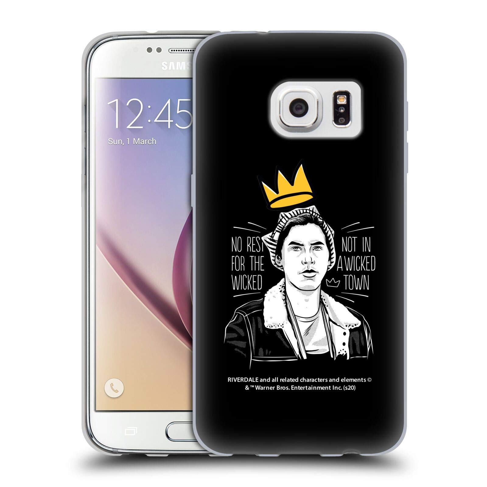 Riverdale Jughead Jones No Rest for The Wicked Crown Soft Gel Case for Samsung Galaxy S7 - Officially Licensed by Head Case Designs, Perfect for Fans and Daily Use