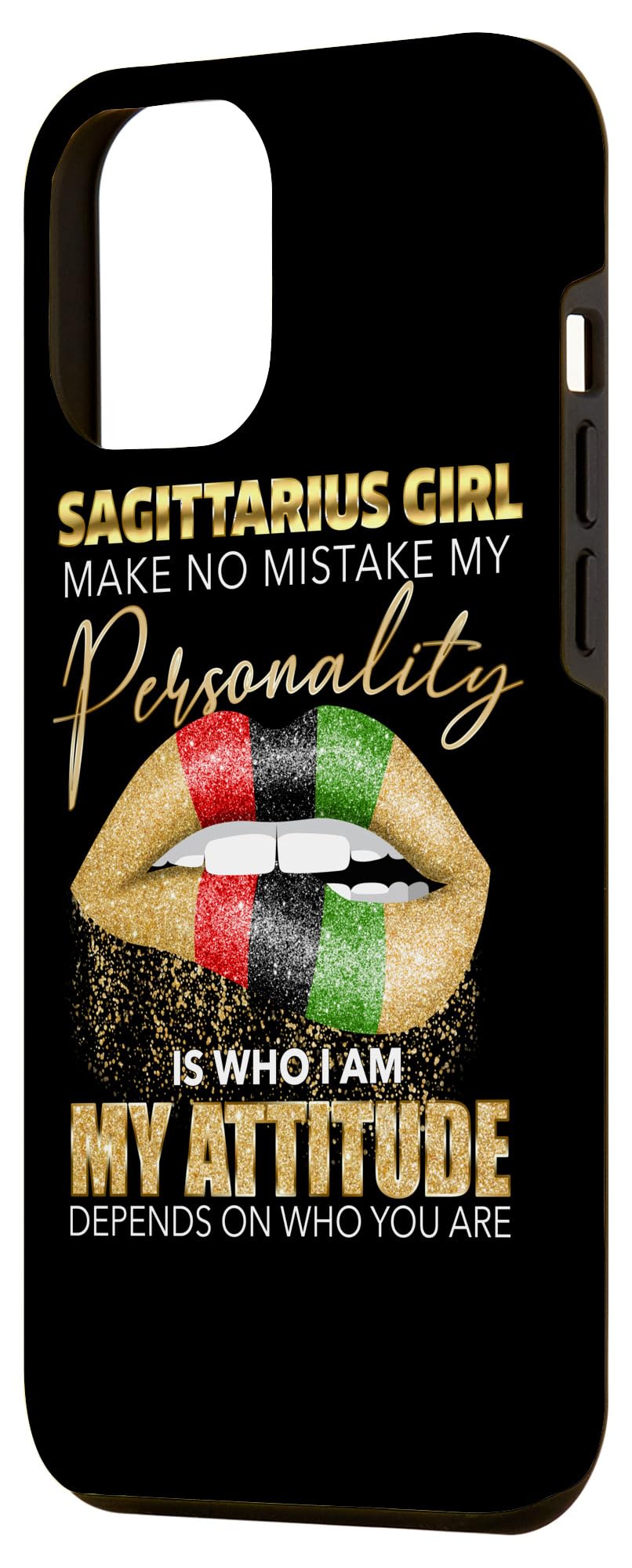 iPhone 12 Pro Max Case - Sagittarius Zodiac Design with Melting Lips Print - Perfect Birthday Gift for Women & Girls - Durable Protection for Everyday Use & Special Occasions
