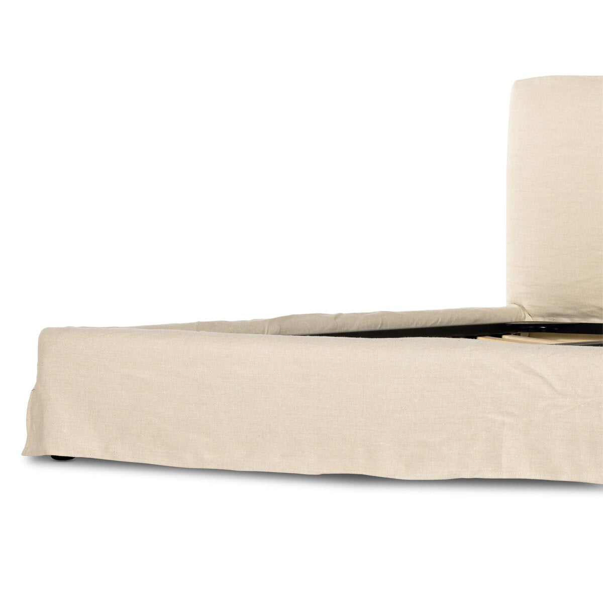 Adrian Slipcover Bed Brussels Natural King Size - Premium Sofa Cover for Living Room, Bedroom & Home Decor