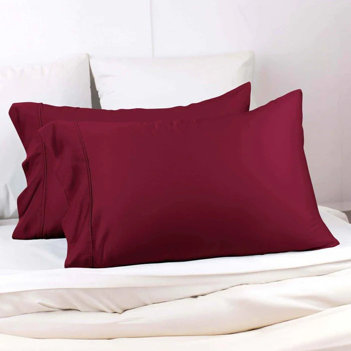 300 Thread Count Modal Beechwood Pillowcase Set - 2 Piece Soft & Breathable Bedding for a Comfortable Night's Sleep - Perfect for Home, Hotel, and Travel Use