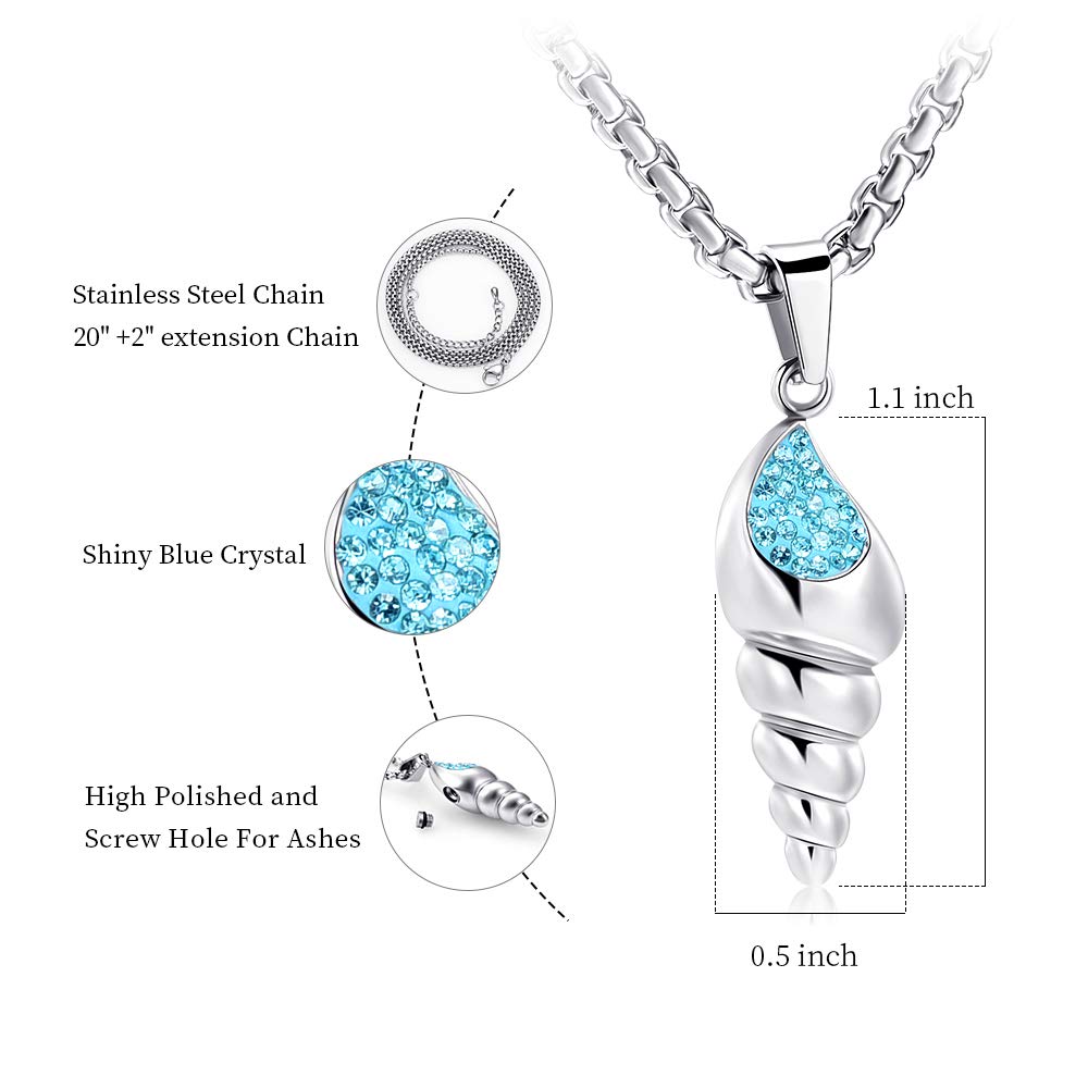 Memorial Urn Necklace for Ashes - Stainless Steel Keepsake Pendant for Loved Ones - Perfect for Remembrance & Travel