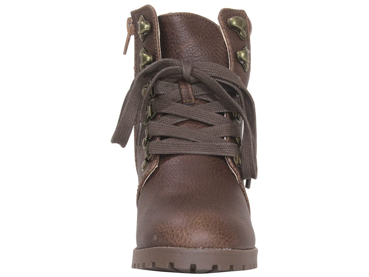 MIA Girl's Lil Annamaria Cognac Leather Shoes for Toddler & Kids - Comfortable Casual & Dress Footwear for School, Play & Special Occasions