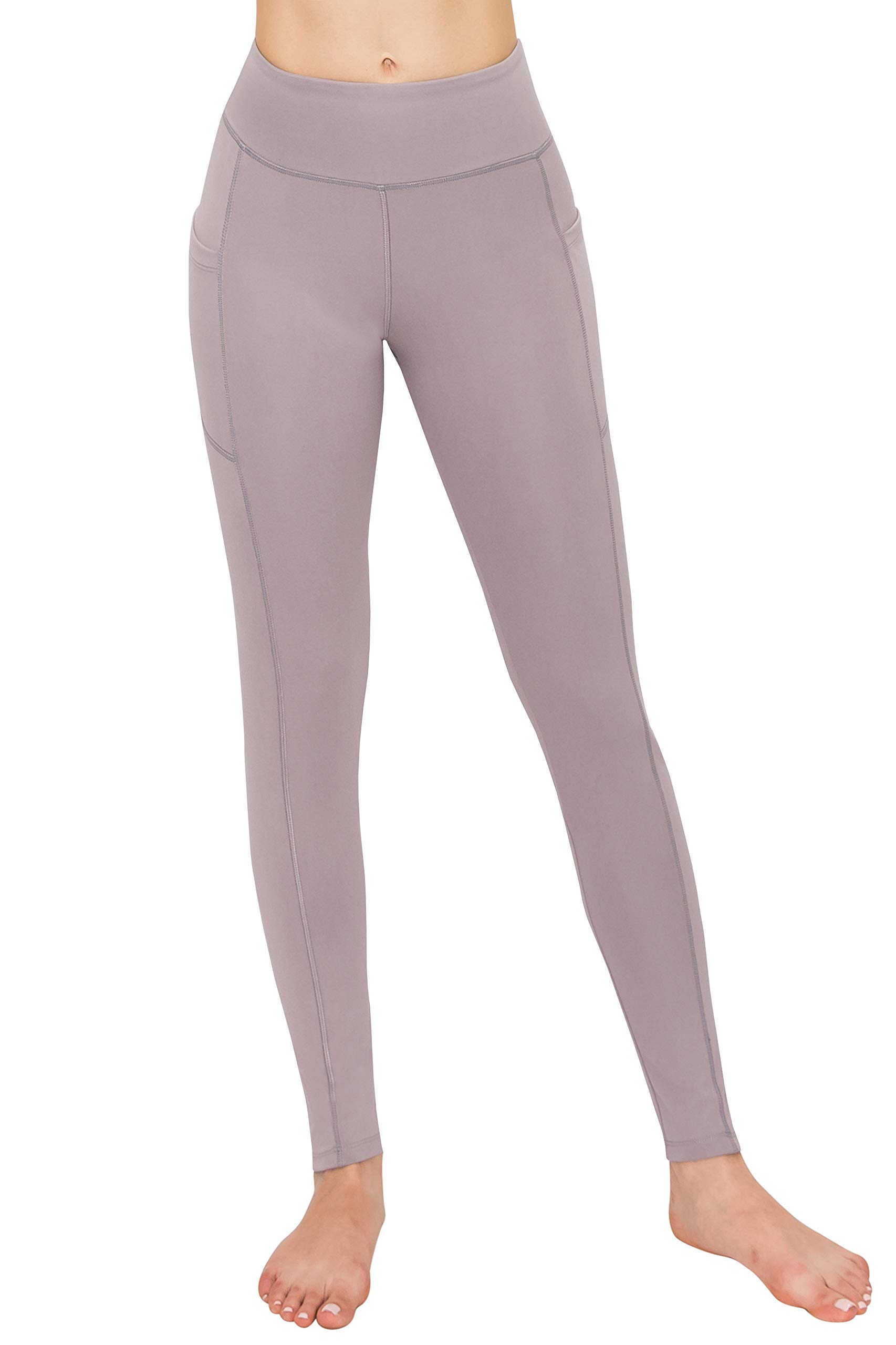 ALWAYS Women's High Waisted Yoga Pants with Mesh Panels - Stretchy Workout Leggings for Running, Gym & Lounge Wear
