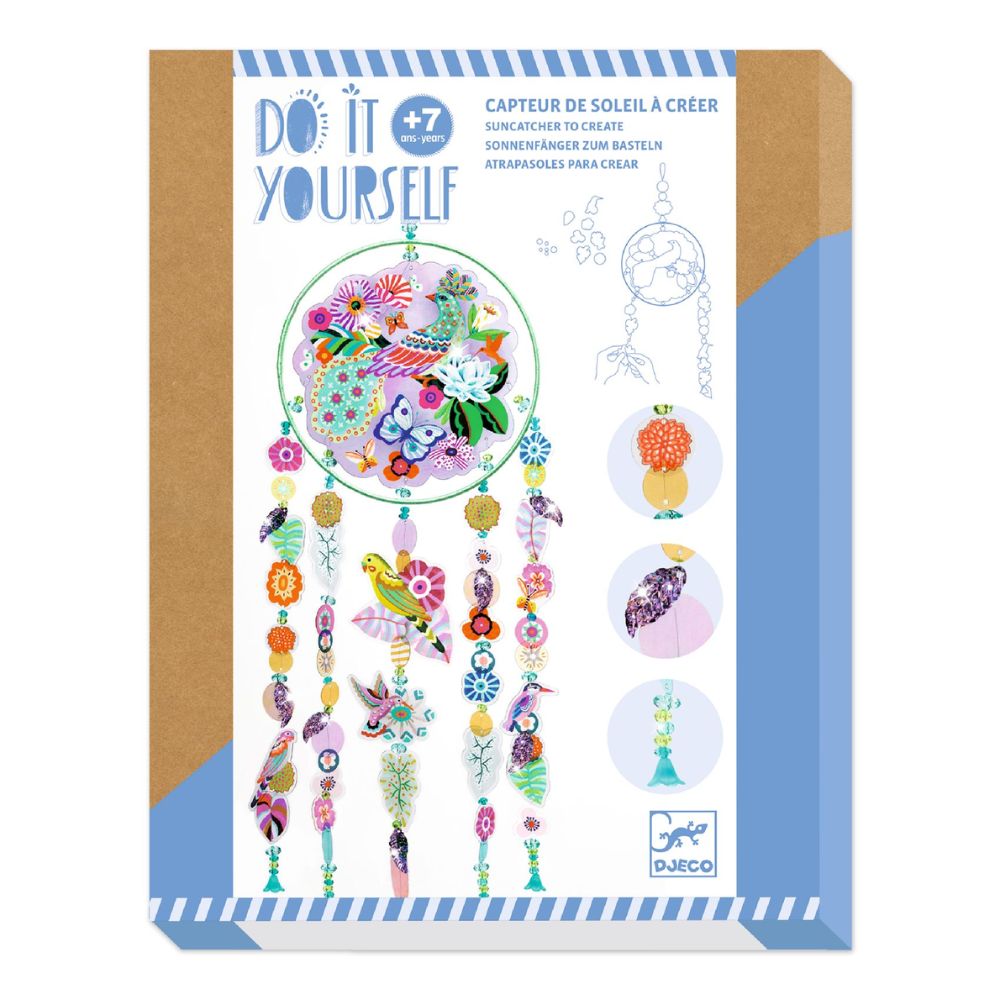 DIY Djeco Suncatcher Craft Kit for Kids Ages 7+ | Creative Window Art Project for Home & Classroom Decor