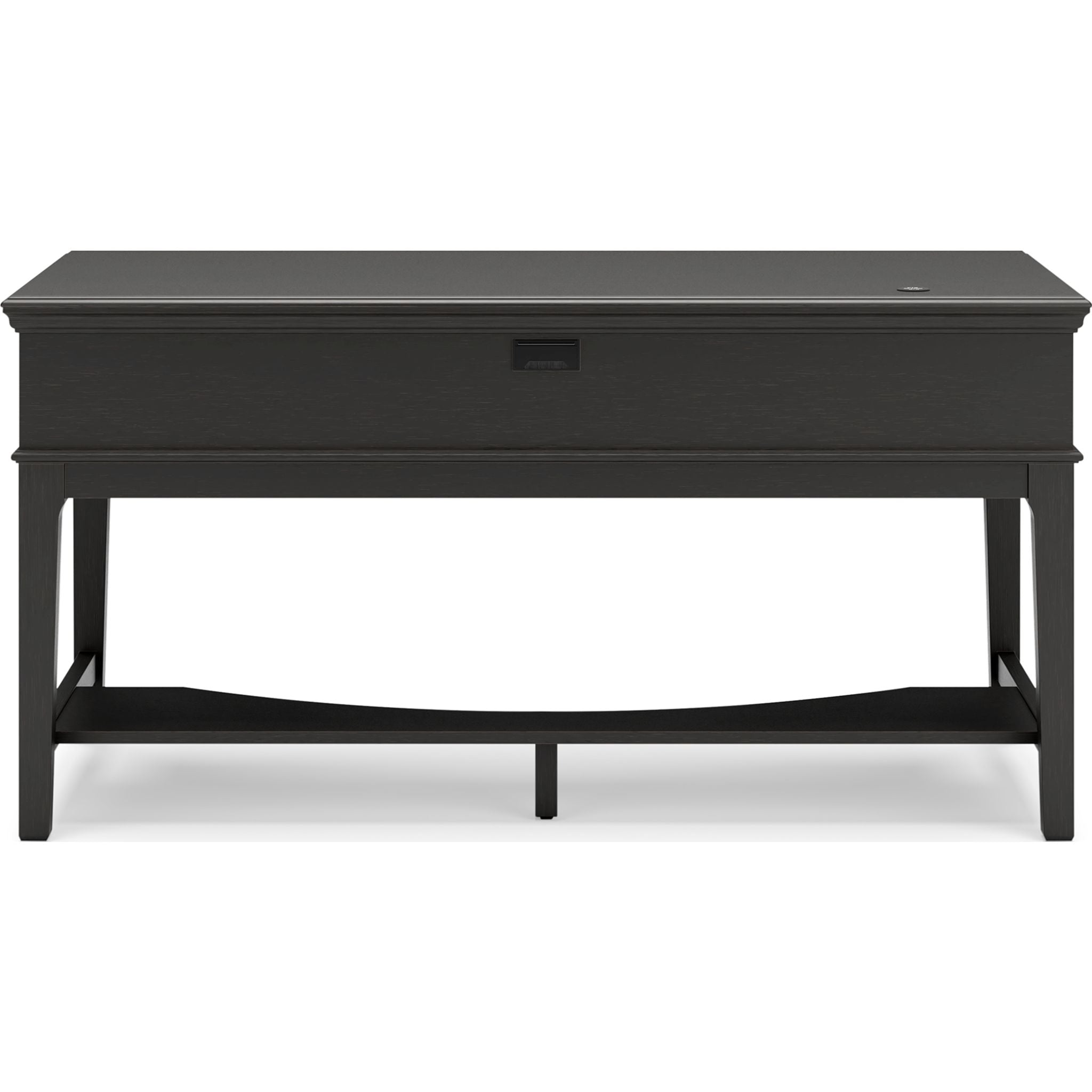 Beckincreek Black Office Desk - Modern & Stylish Writing Desk for Home & Workspace | Perfect for Remote Work, Study & Office Use