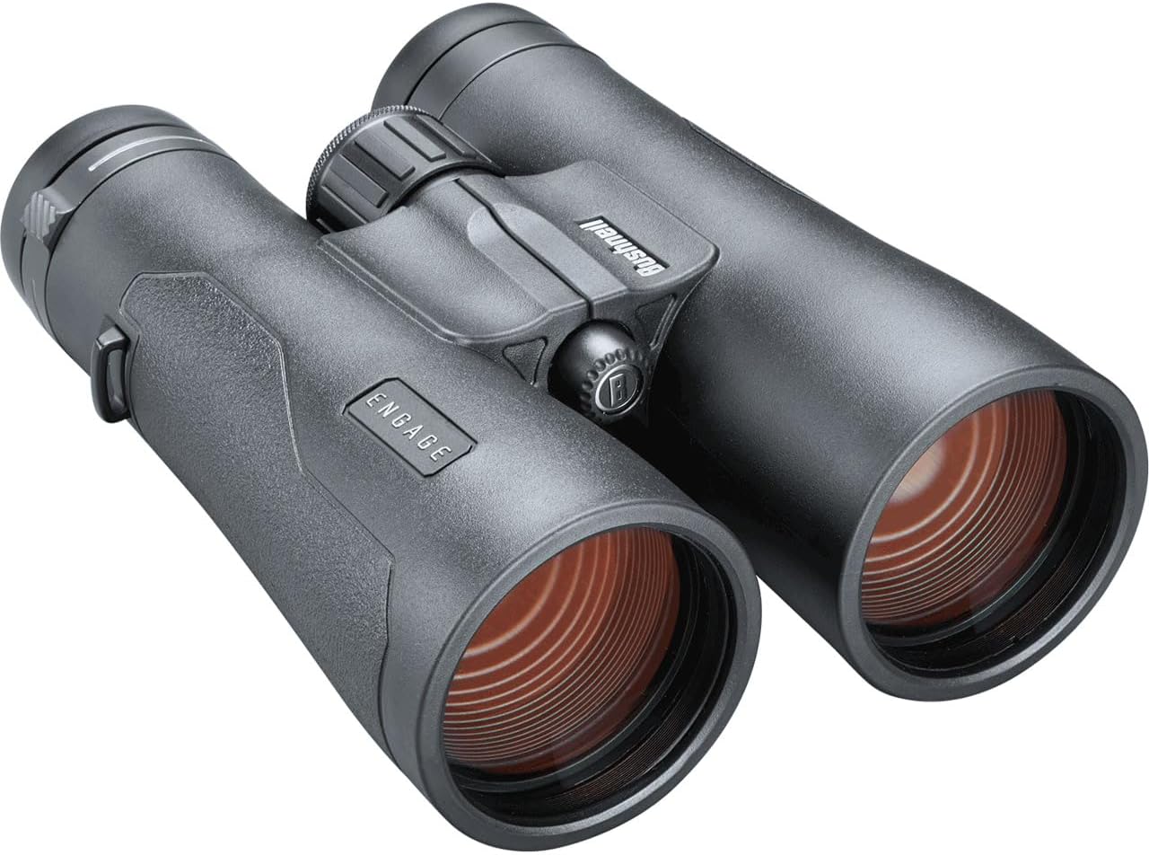 Bushnell 12x50 Engage Binoculars - High Power Binoculars for Hunting, Bird Watching & Outdoor Adventures - Matte Black Finish