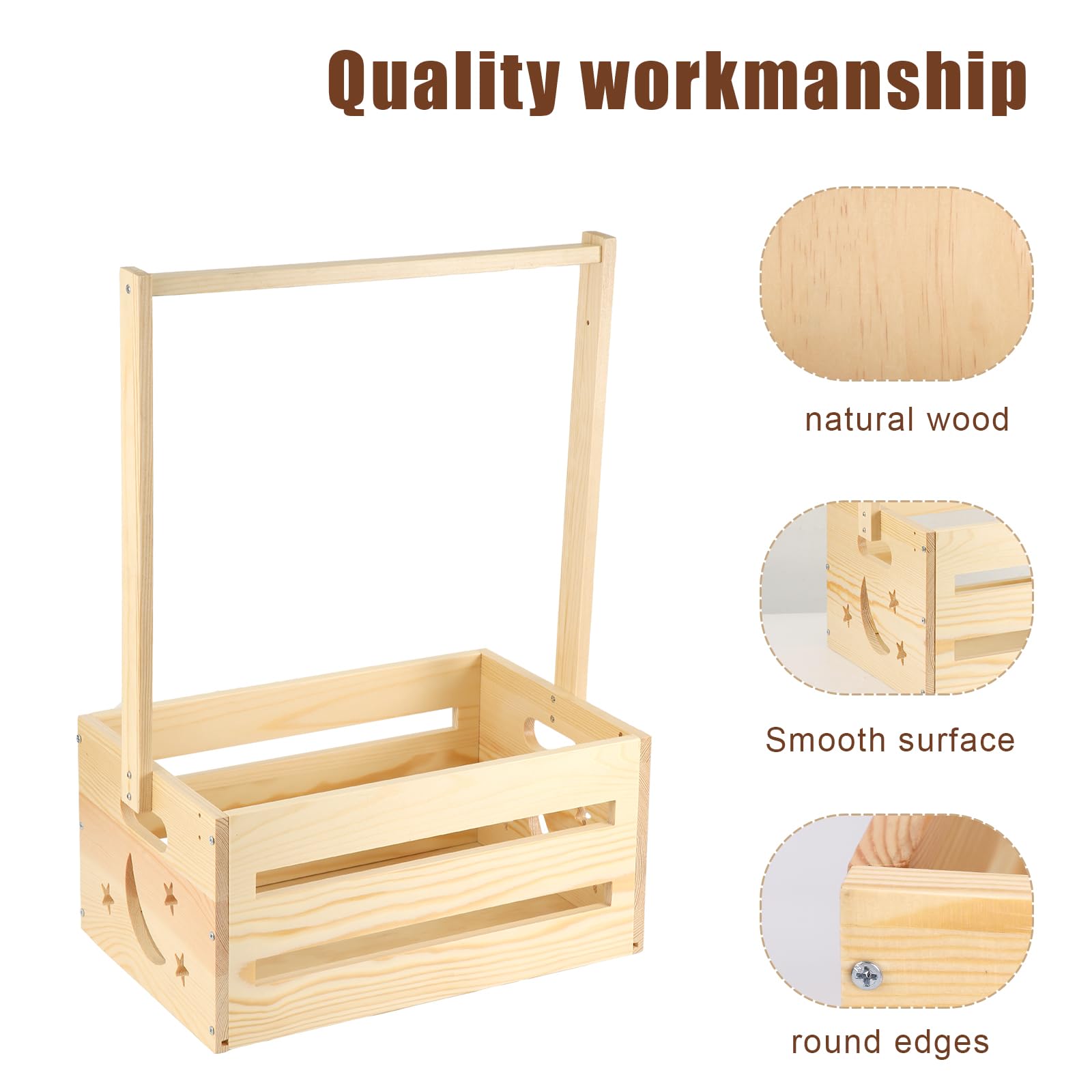 Wooden Baby Shower Wardrobe & Storage Basket - Stylish Nursery Closet Organizer for Newborn Essentials | Perfect Baby Shower Gift & Nursery Storage Solution for New Parents