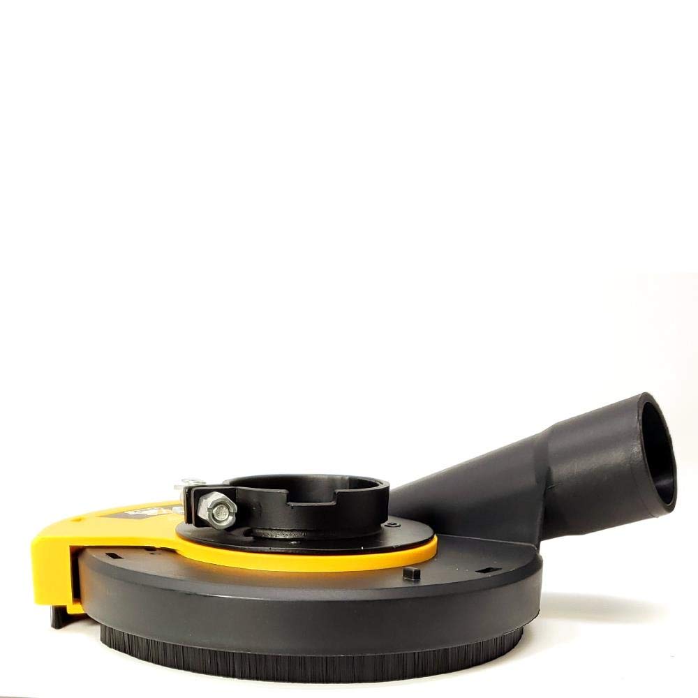 5 Inch Universal Surface Grinding Dust Shroud for Angle Grinders - Dust Cover Collector with Vacuum Attachment | Perfect for Concrete, Metal, and Tile Work | DIY & Professional Use