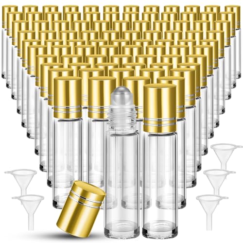 Clear, Gold Lid