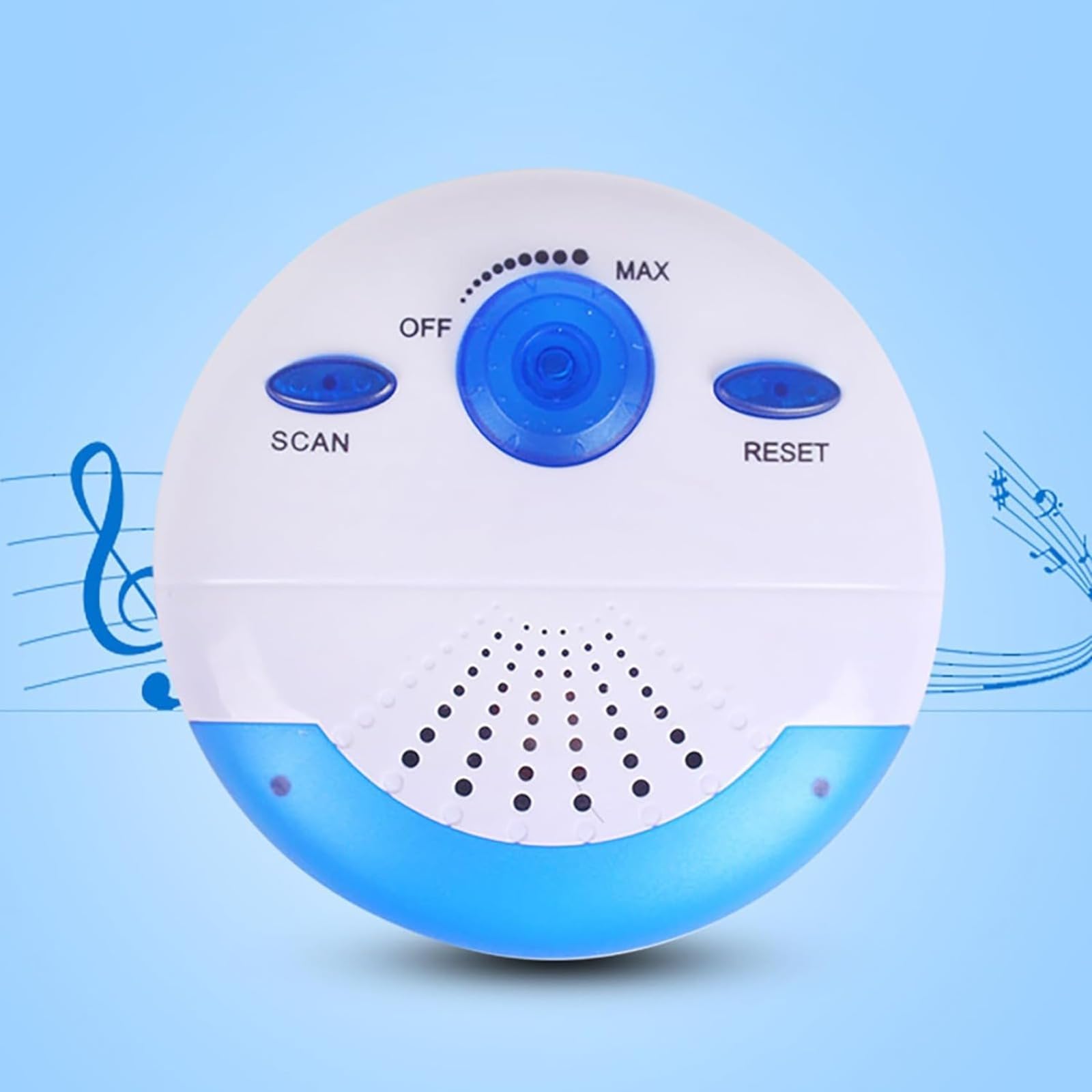 Waterproof Shower Radio with FM, Portable Bluetooth Speaker for Bathroom, Pool & Outdoor Use - Splashproof, Compact Design with Hook for Hanging