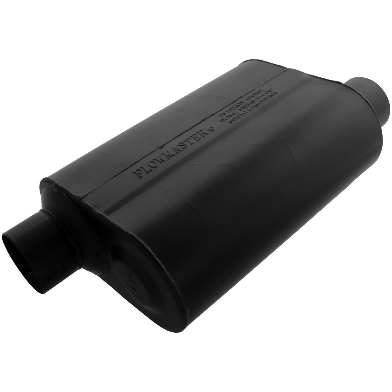 Flowmaster 953048 Super 40 Series Chambered Muffler - High Performance Exhaust Muffler for Trucks, SUVs & Muscle Cars - Enhances Engine Sound & Vehicle Performance for Street & Off-Road Use