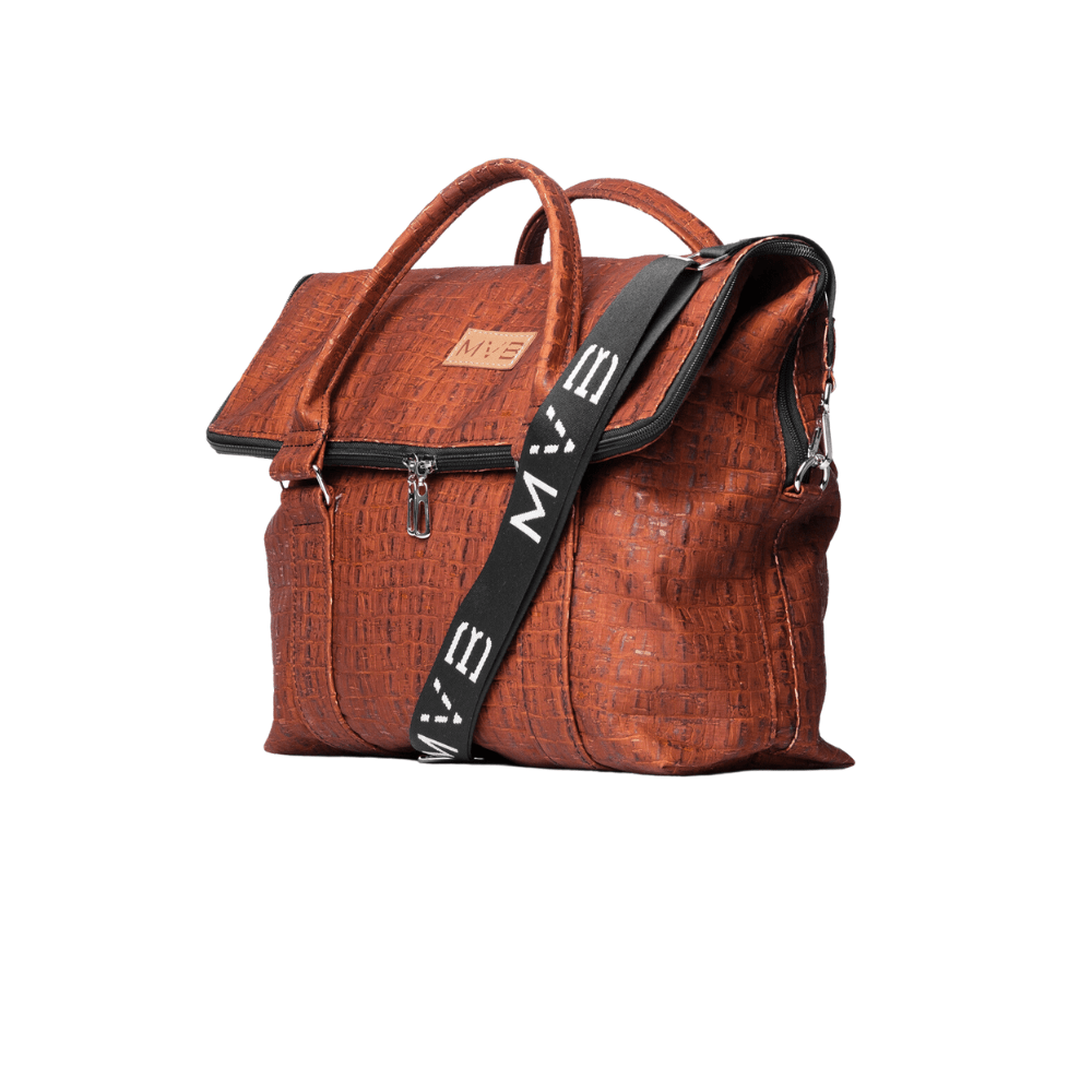 Versa Cork Vegan Messenger Bag - Eco-Friendly Crocodile Embossed Crossbody Bag for Men & Women | Perfect for Work, Travel & Everyday Use