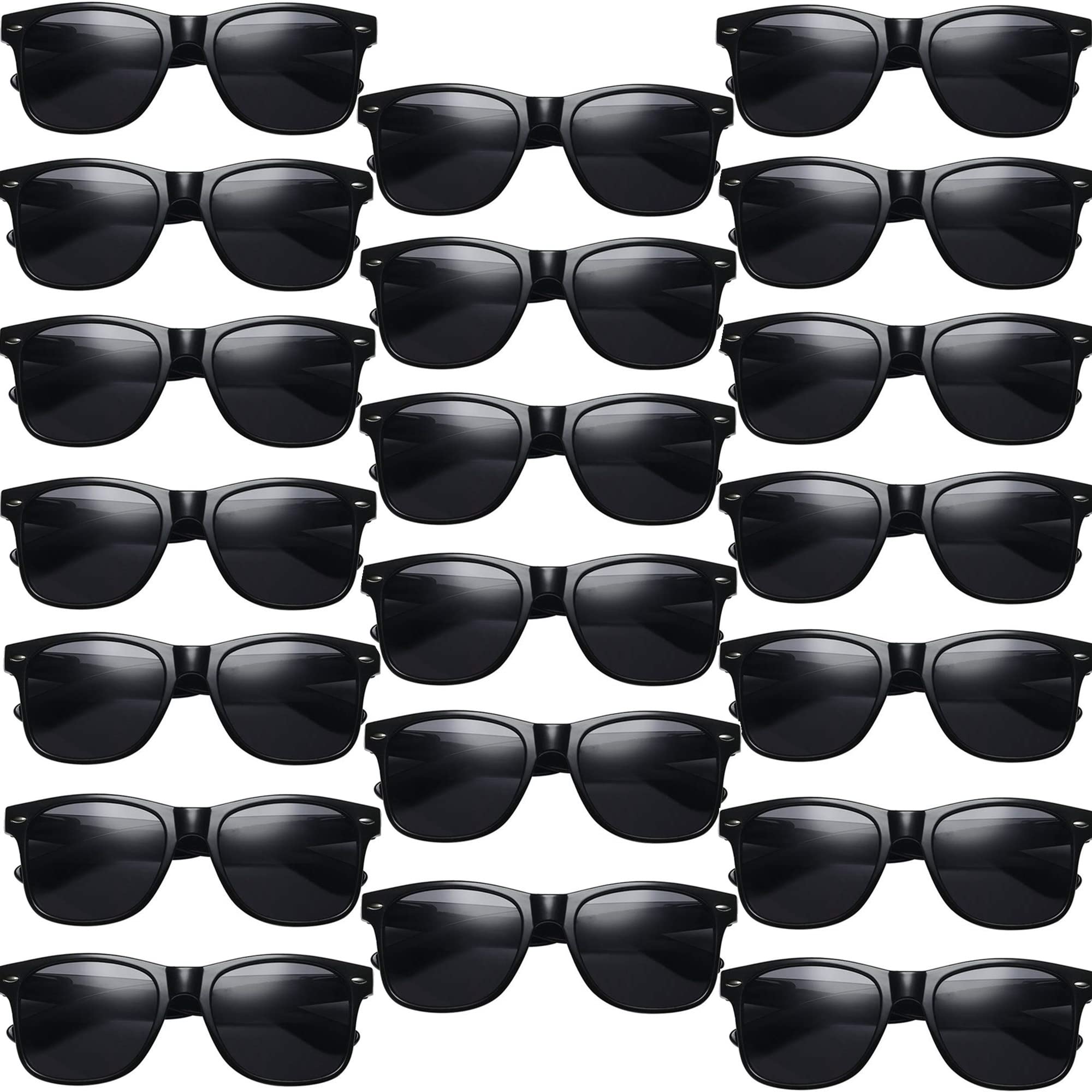 Bulk 80s Retro Party Sunglasses for Adults - 8/10/20/30 Pack - Fun Costume Accessories for Halloween, Themed Parties & Events