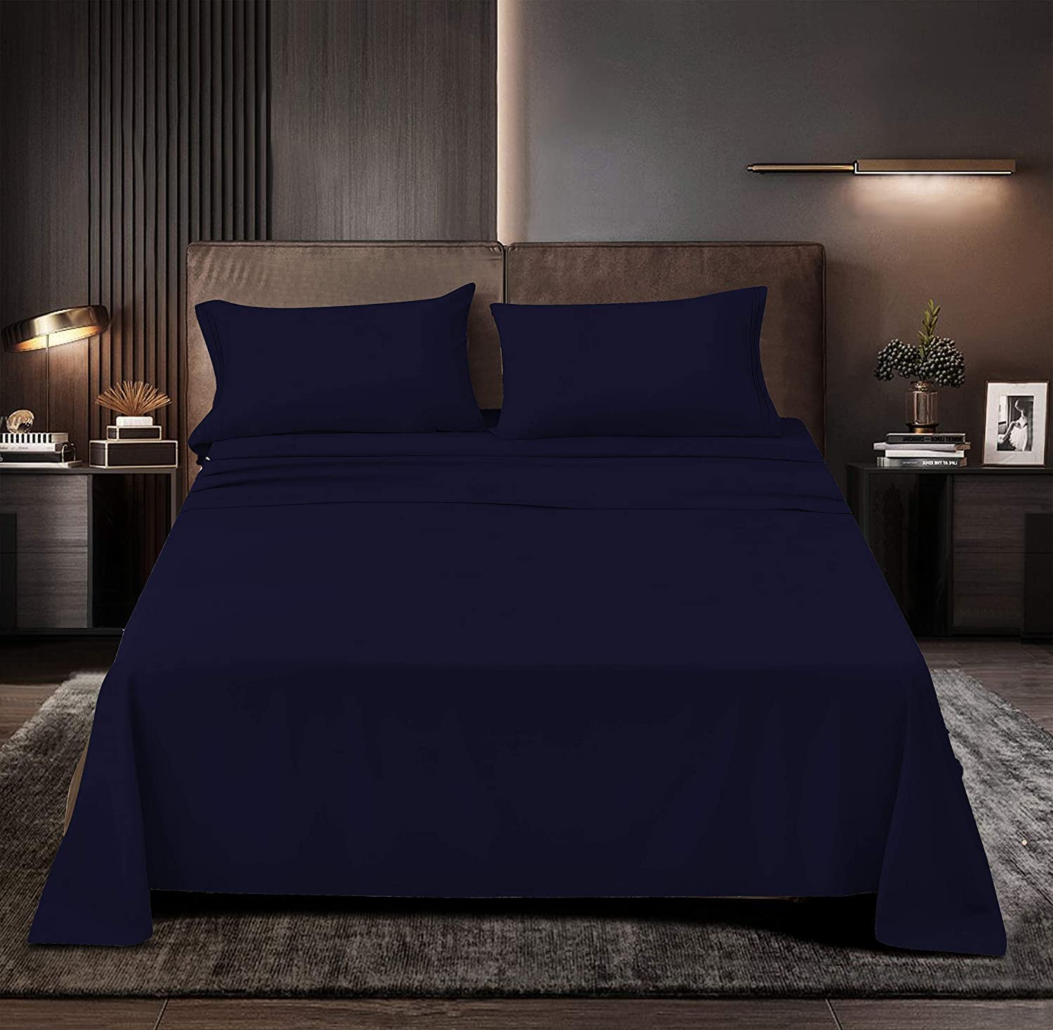 Premium 100% Cotton Xtream Fabric Attached Waterbed Sheet Set - 18
