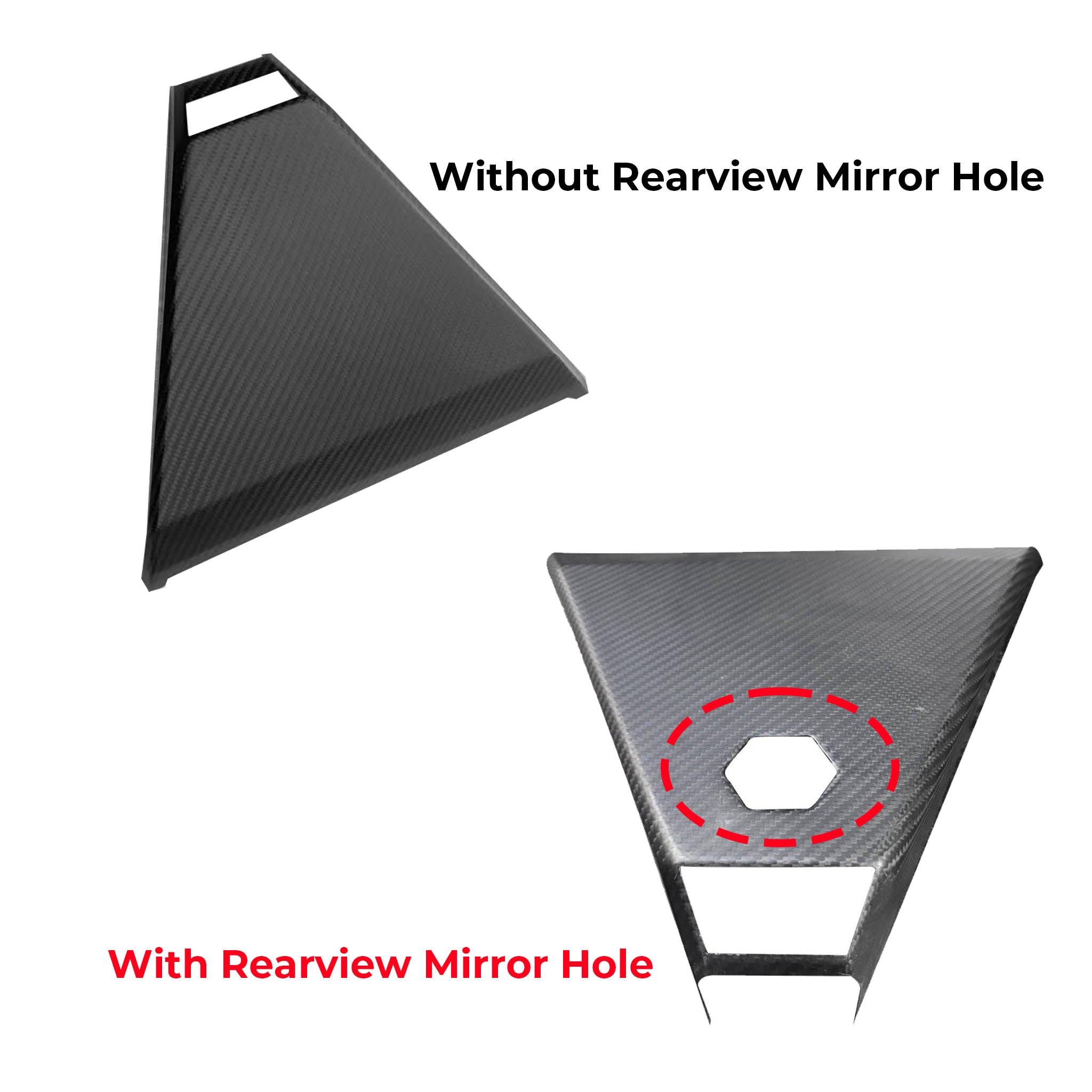 Premium Real Carbon Fiber Rearview Mirror Cover for Tesla Cybertruck - Enhanced Camera Viewing Area | Durable & Stylish Accessory for Off-Road Adventures & Urban Driving