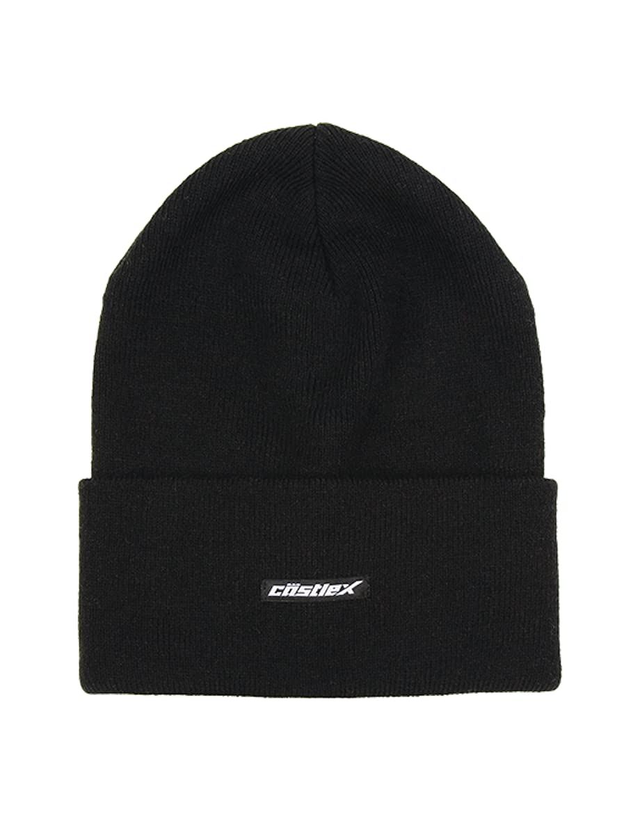 Castle X Solo Roll-Over Beanie - Winter Skull Cap for Men & Women - Black Warm Knit Hat for Skiing, Snowboarding & Outdoor Activities