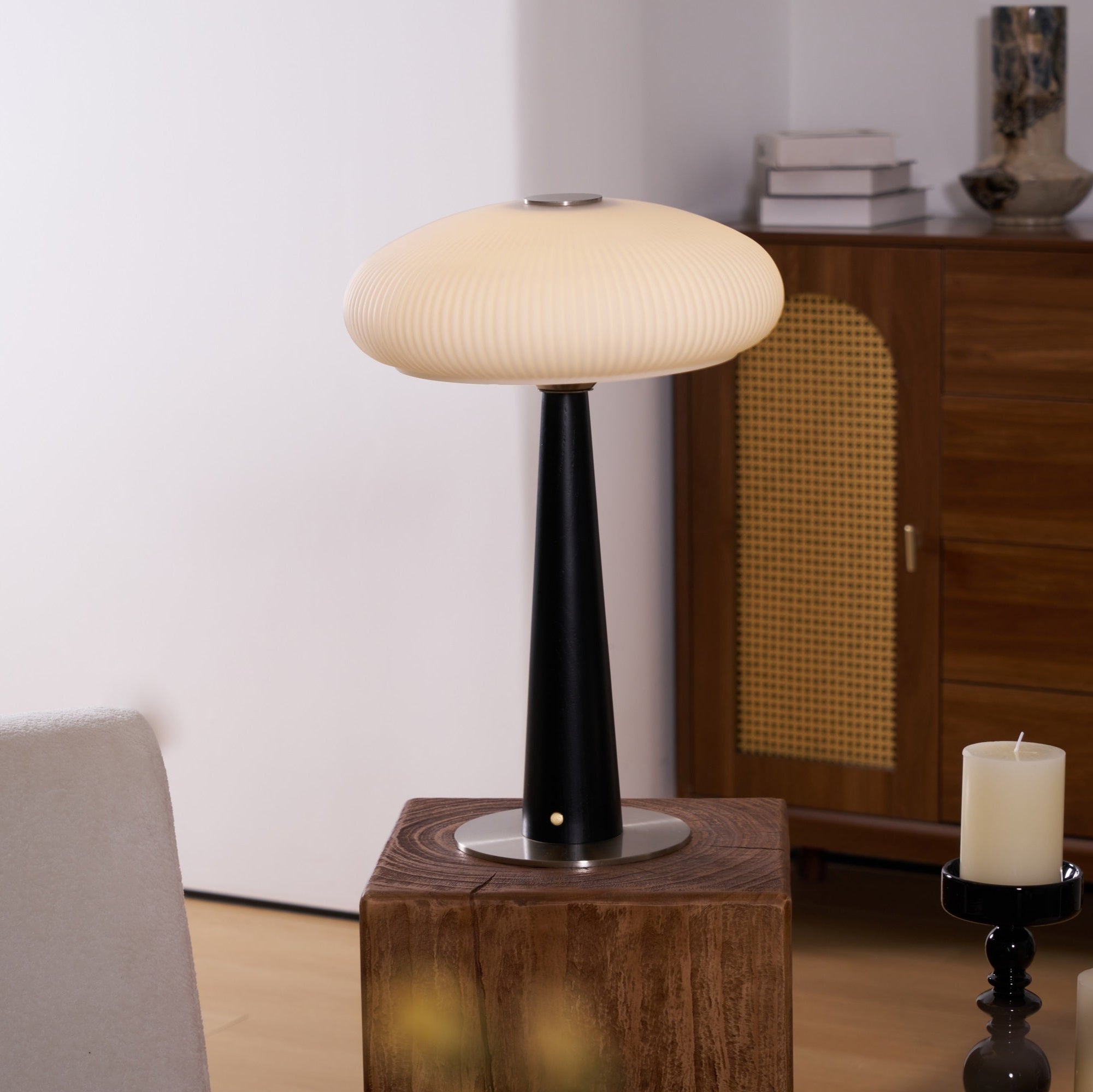 Aeruno Modern LED Table Lamp - Adjustable Brightness & USB Charging Port for Bedroom, Office & Living Room - Perfect for Reading, Working & Relaxing