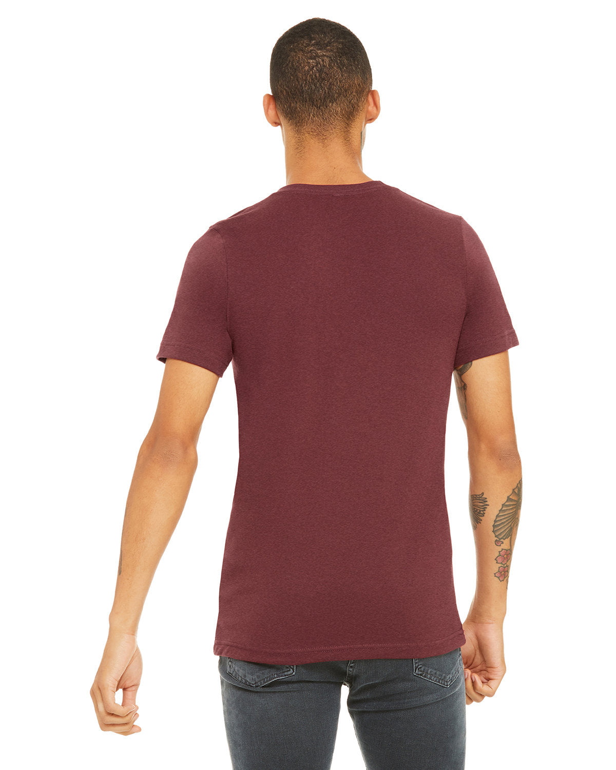 Bella + Canvas 3001CVC Unisex Heather CVC Crew Neck T-Shirt - Soft Cotton Blend Tee for Men & Women - Perfect for Casual Wear, Screen Printing & Everyday Comfort