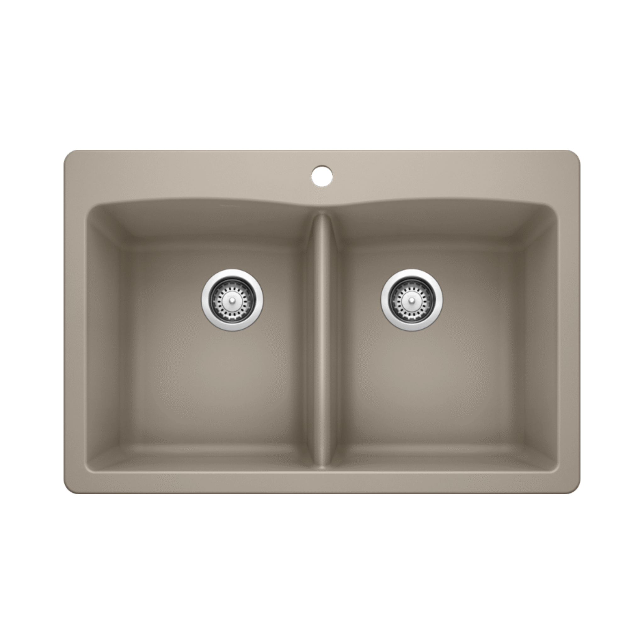 Blanco Diamond Equal Double Mount SILGRANIT Kitchen Sink - Premium Undermount 60/40 Granite Composite Sink for Modern Kitchens | Perfect for Food Prep, Dishwashing & Entertaining
